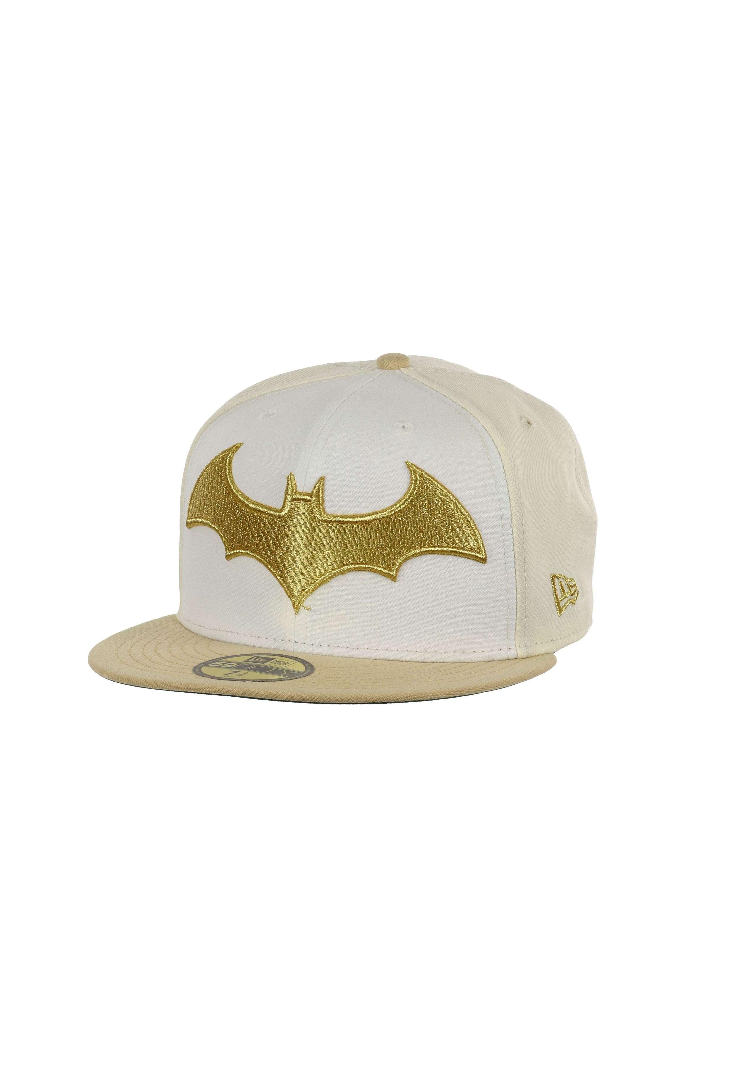 New Era Flat Cap Batman DC Justice League Weiß Beige 59Fifty Basecap New Era (1-St)