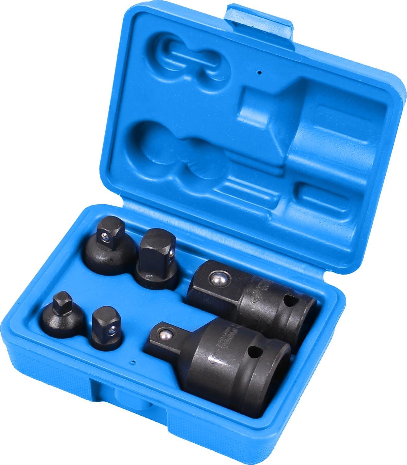 Brilliant Tools Steckschlüssel Kraft-Adapter-Satz, 6-tlg, 1/4" + 3/8" + 1/2" + 3/4"