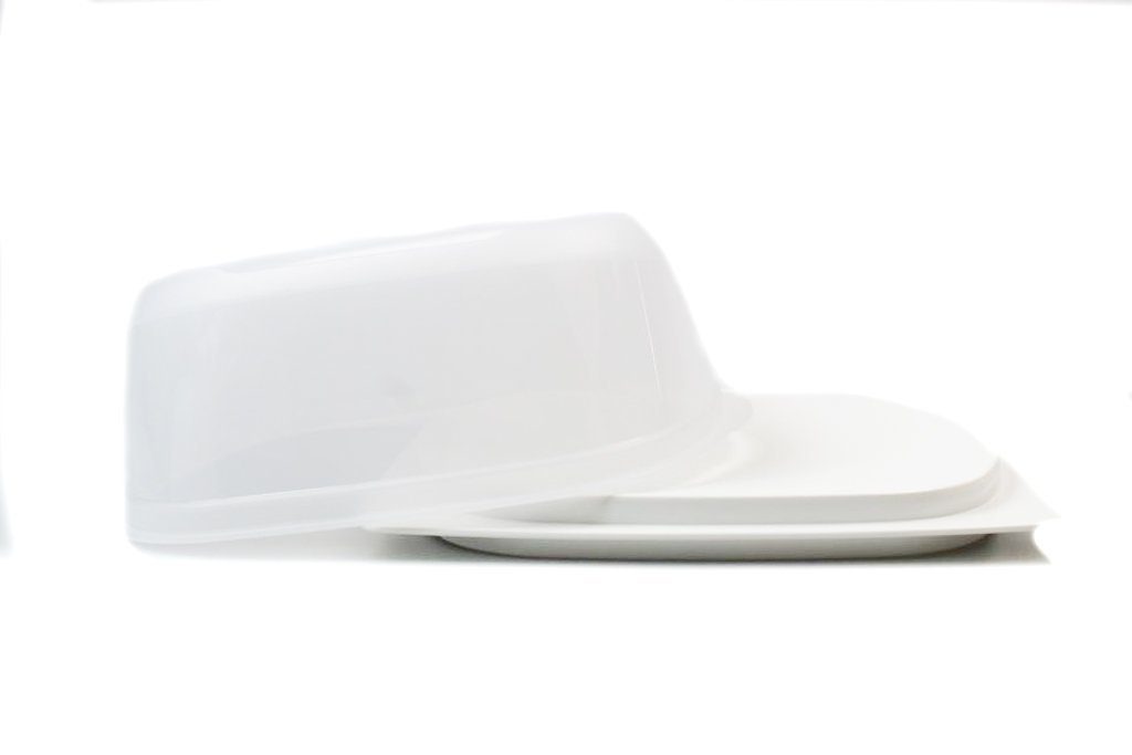 TUPPERWARE Käseglocke KäseMax Junior Käse weiß stapelbar Käseglocke