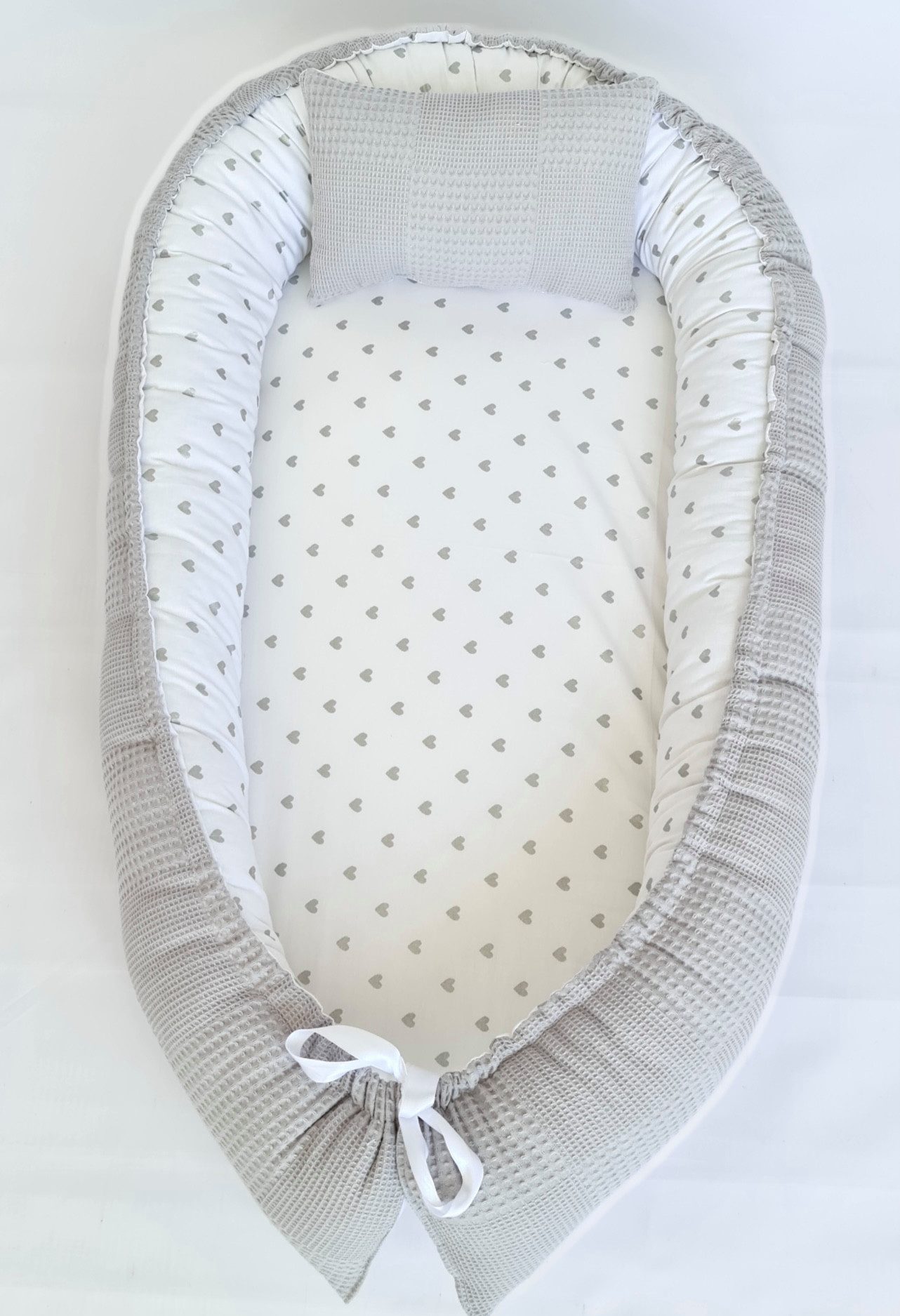Baby Fancyroom Bettnestchen Babynest mit XL Liegefläche dicke Matratze 100% Baumwolle Babynestchen, (Babycocoon Reisebett Nestchen Kuschelnest, Neugeborene Erstausstattung), XL Liegefläche