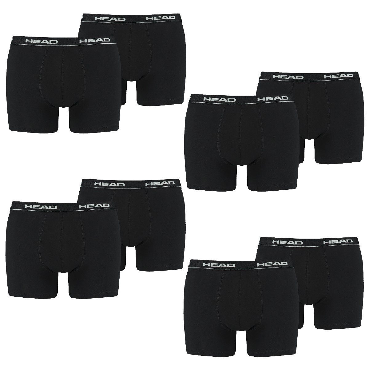 Head Boxershorts 8 er Pack Boxer (8-St., 8er-Pack) 200 - black