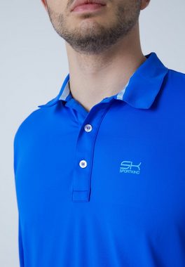 SPORTKIND Funktionsshirt Golf Polo Shirt Langarm Jungen & Herren kobaltblau