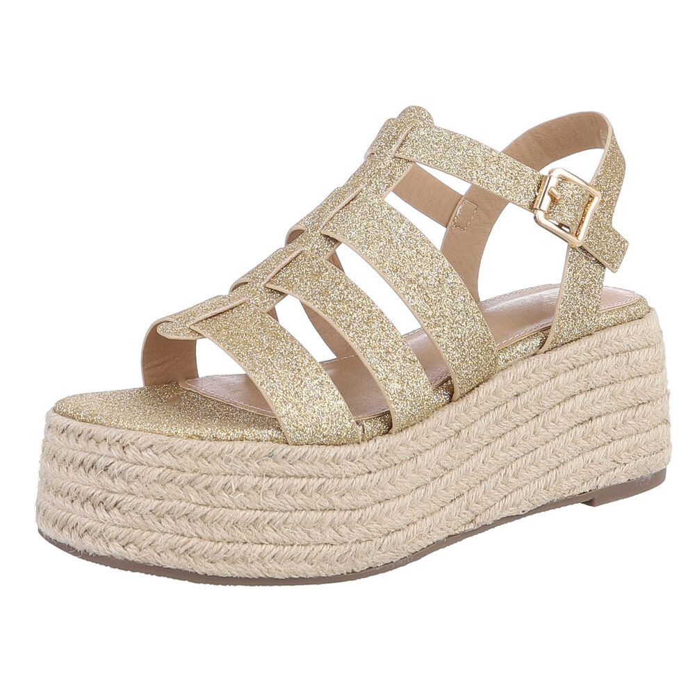 Ital-Design Moderne Plateau-Sandaletten für Damen – ideales Sommer-Design P günstig online kaufen