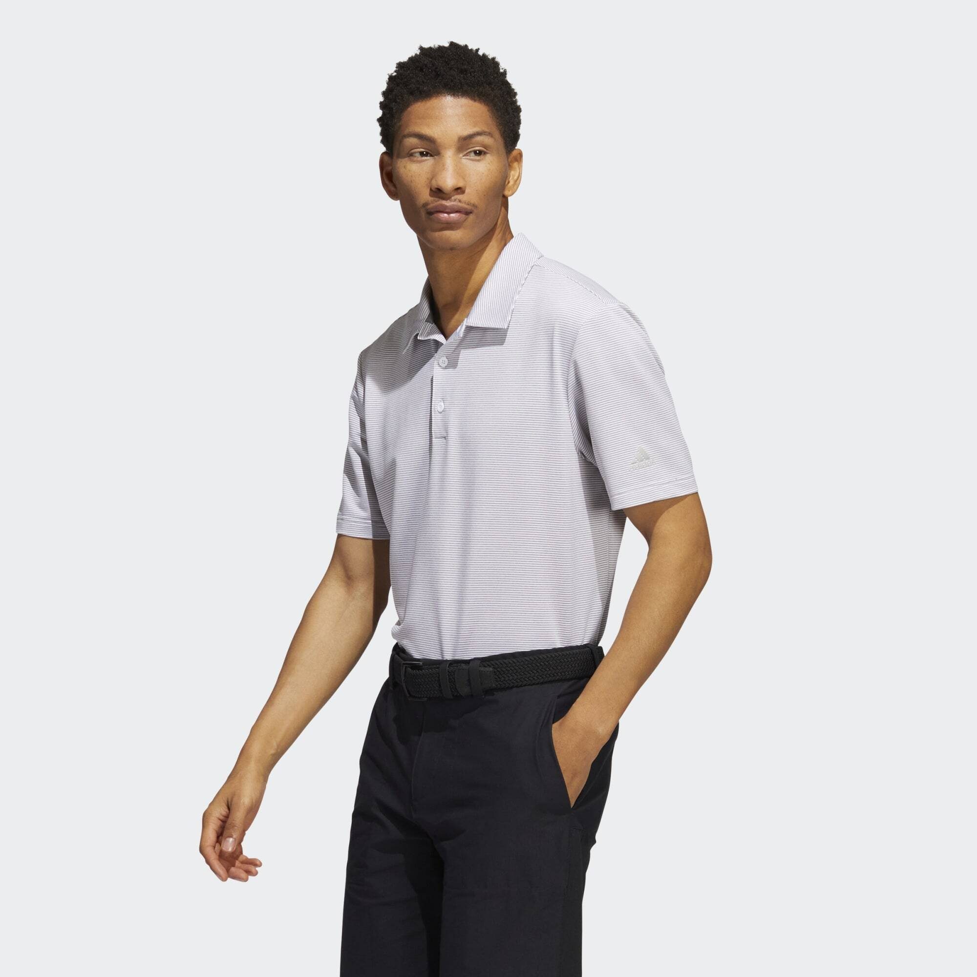 adidas Performance Funktionsshirt OTTOMAN STRIPE POLOSHIRT Grey Two / White | Funktionsshirts