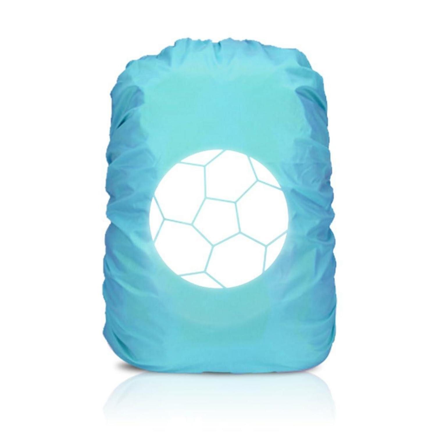 LuxusKollektion Schulranzen Regenhülle Rucksack Kinder 30-40L Blau Fußball