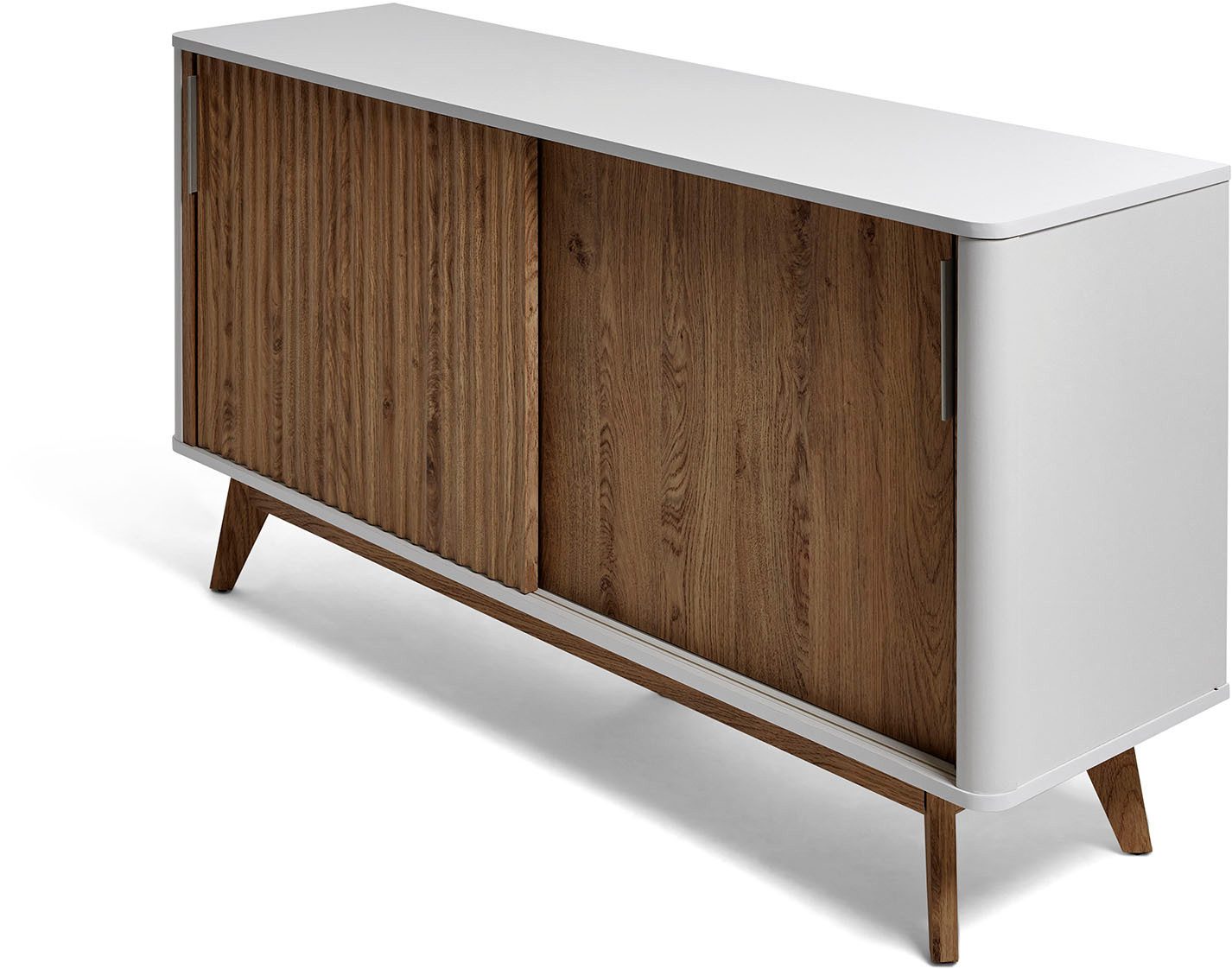 Jahnke Sideboard WAVE SBS 145 (1 St), Retro-Stil, mit 2 Schiebetüren, ca. 148 cm