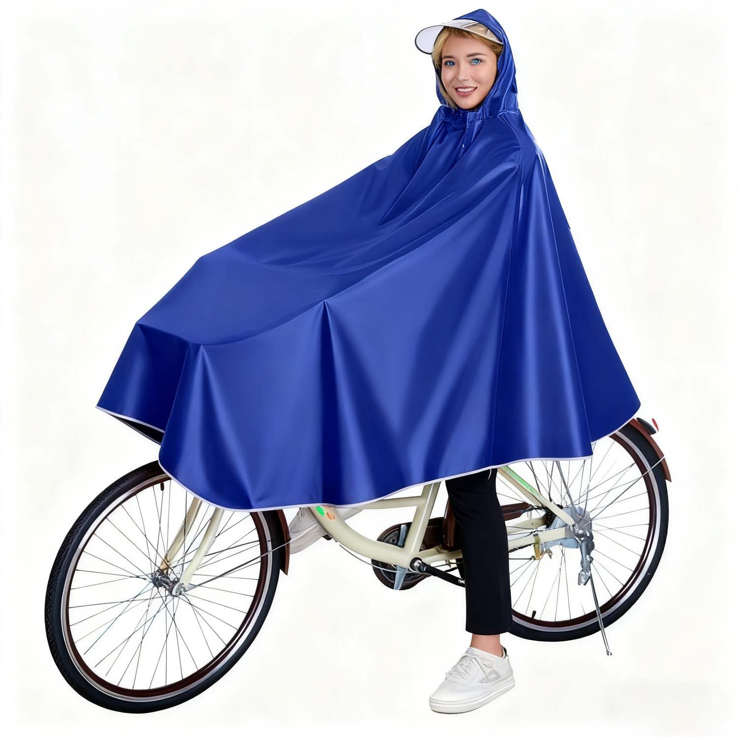 trends for living Poncho Tragbares leichtes wasserdichtes Fahrrad Regencape wiederverwendbar