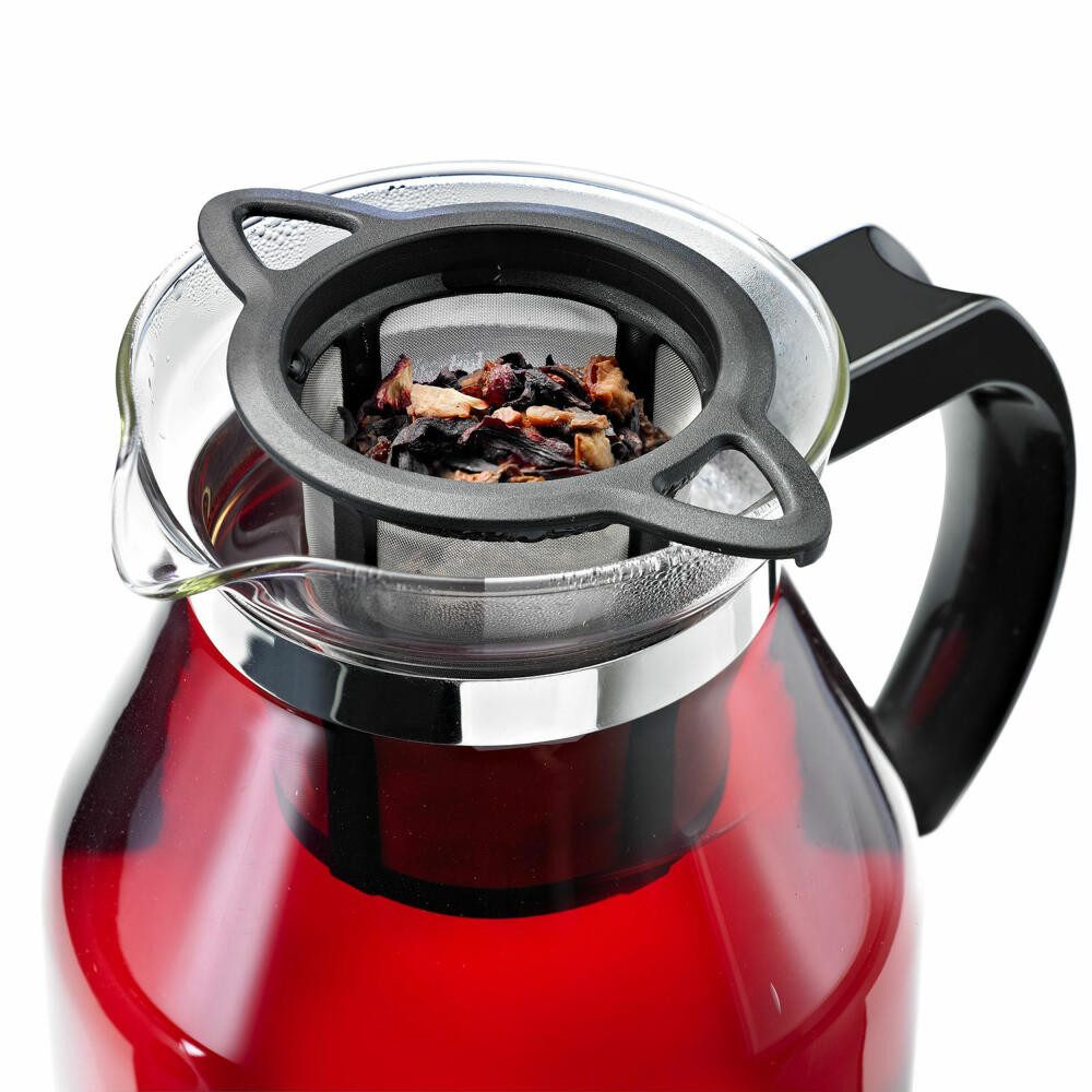 WESTMARK Teesieb mit Deckel/Abtropfschale, Teatime, Dauerfilter/Teefilter/Dripper, PP, Edelstahl, spülmaschinengeeignet, BPA-frei, rostfrei