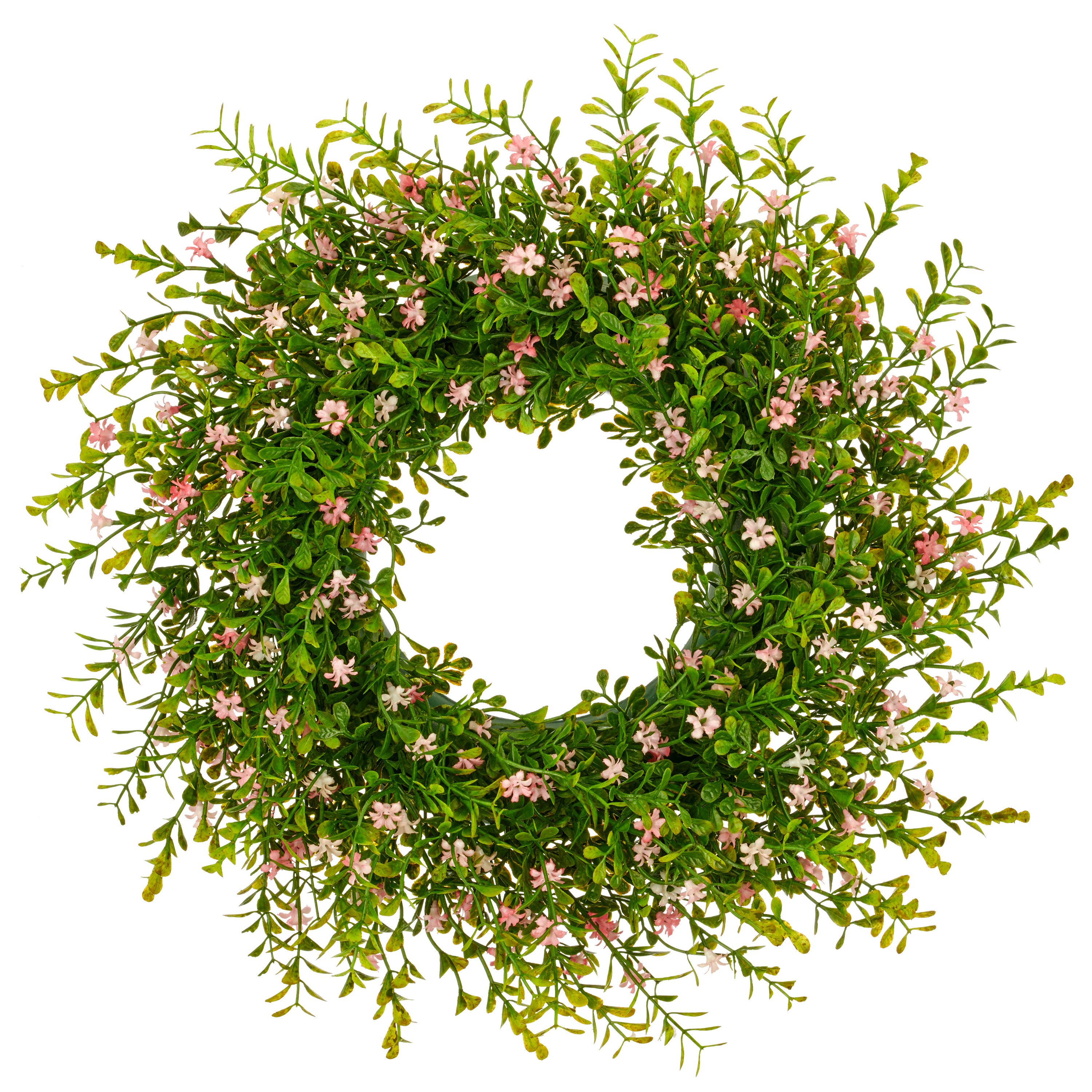 Kunstkranz Lobelienkranz, Creativ green, Höhe 8 cm, mit niedlichen Blüten