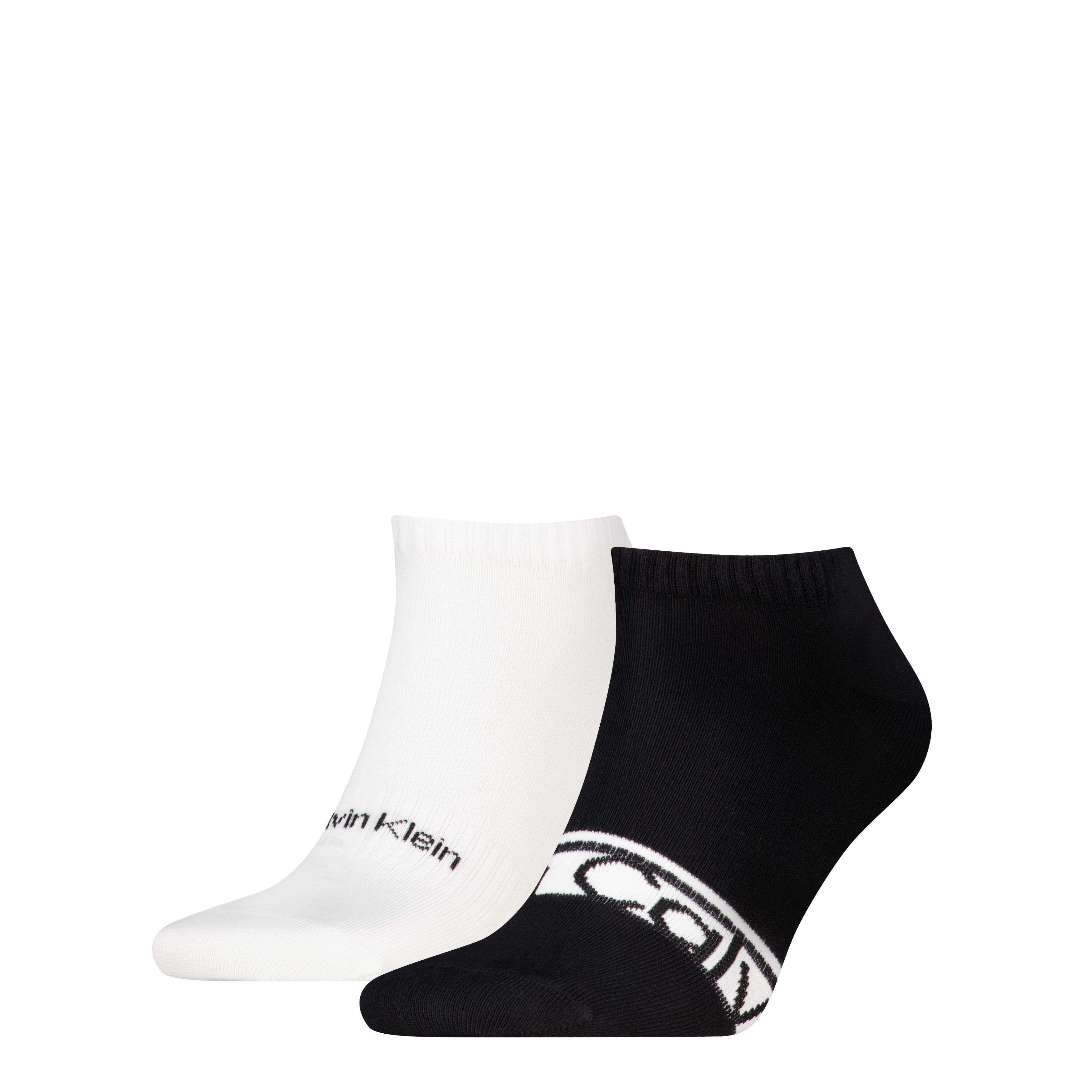 Calvin Klein Sneakersocken CK MEN SNEAKER 2P LOGO STRIPE (2 Paar) mit Logoschriftzug, Cotton-Mix