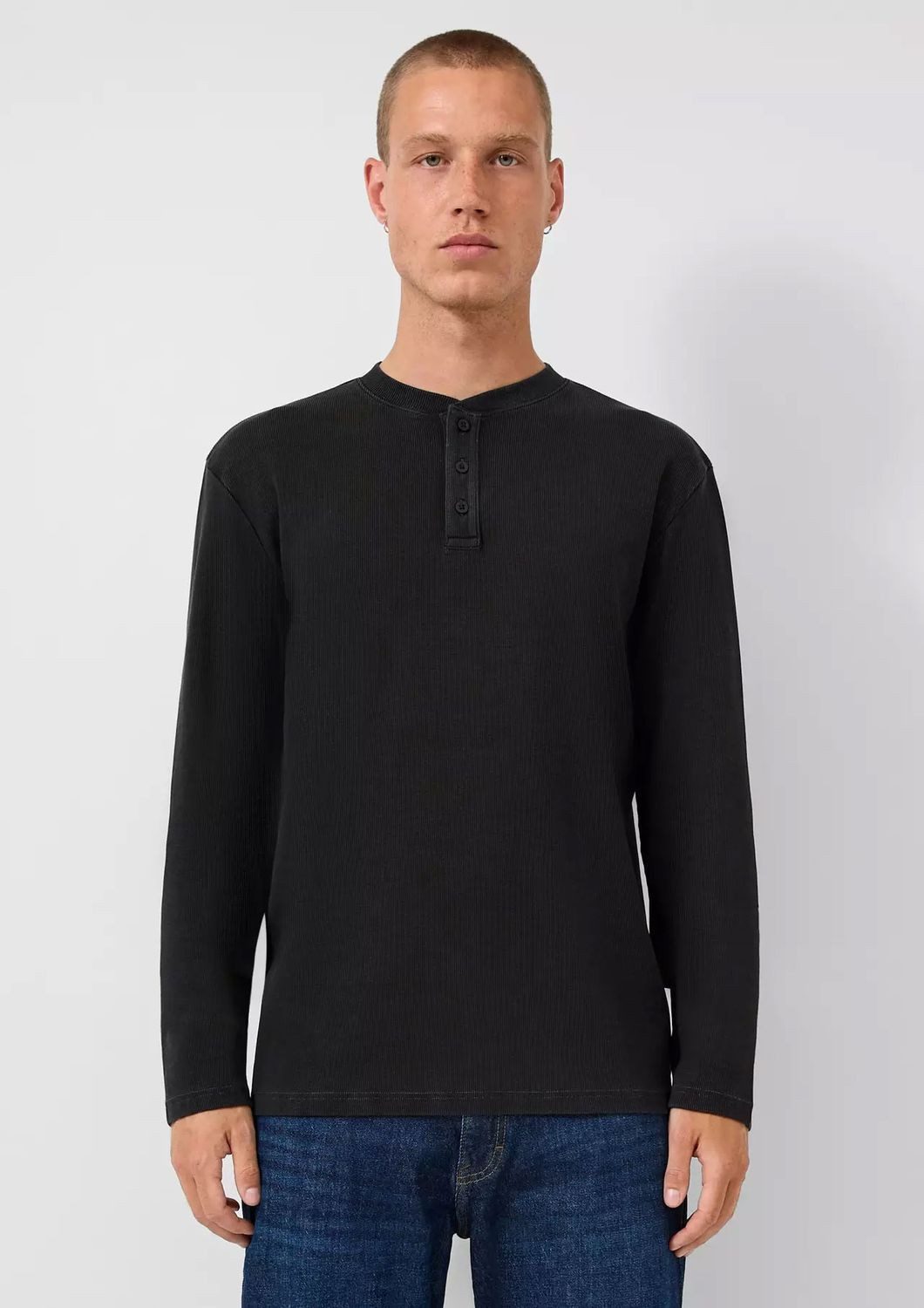 QS Longsleeve Longsleeve gerippt, regular Fit günstig online kaufen