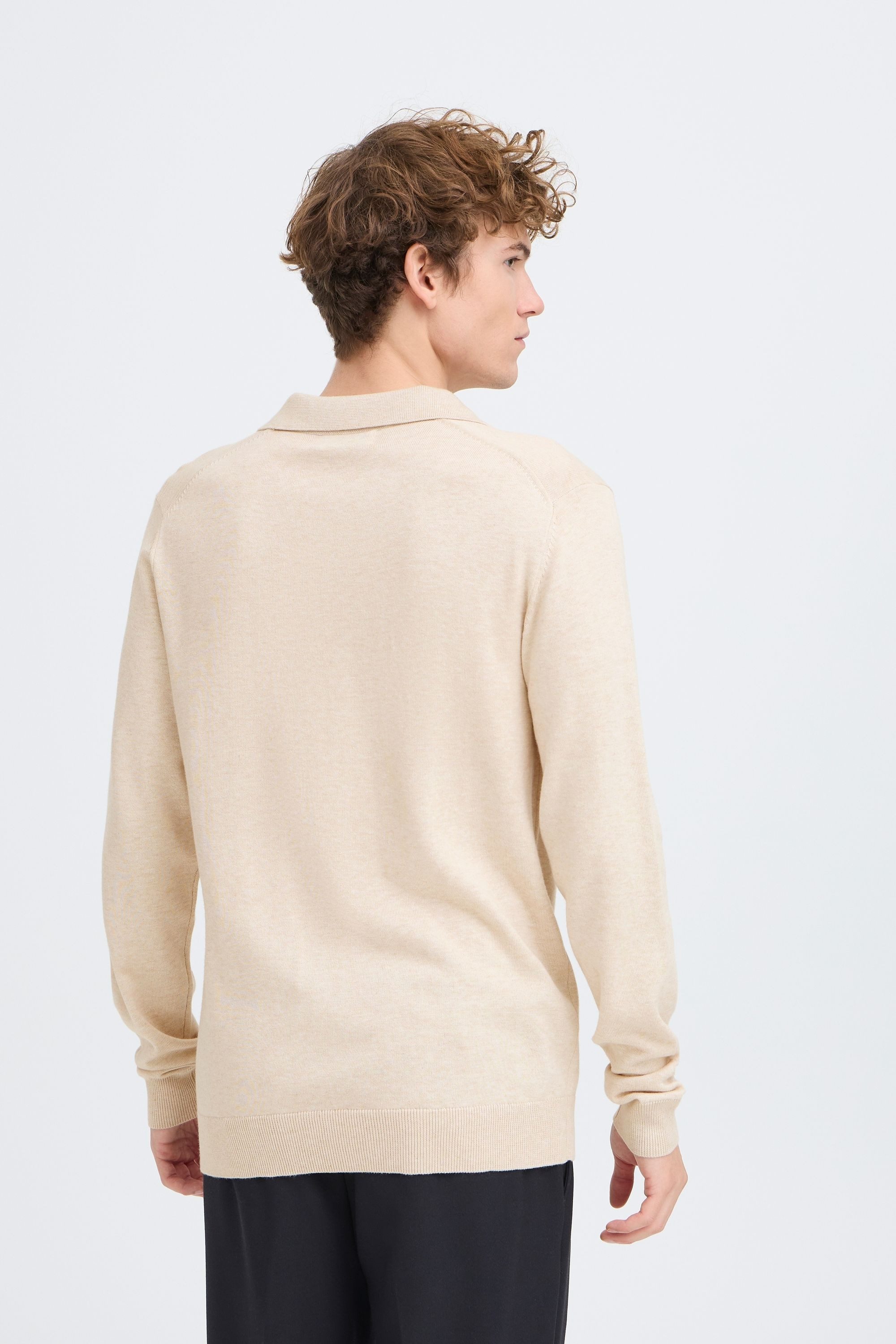 Casual Friday Strickpullover CFBells Moderner Polo-Pullover