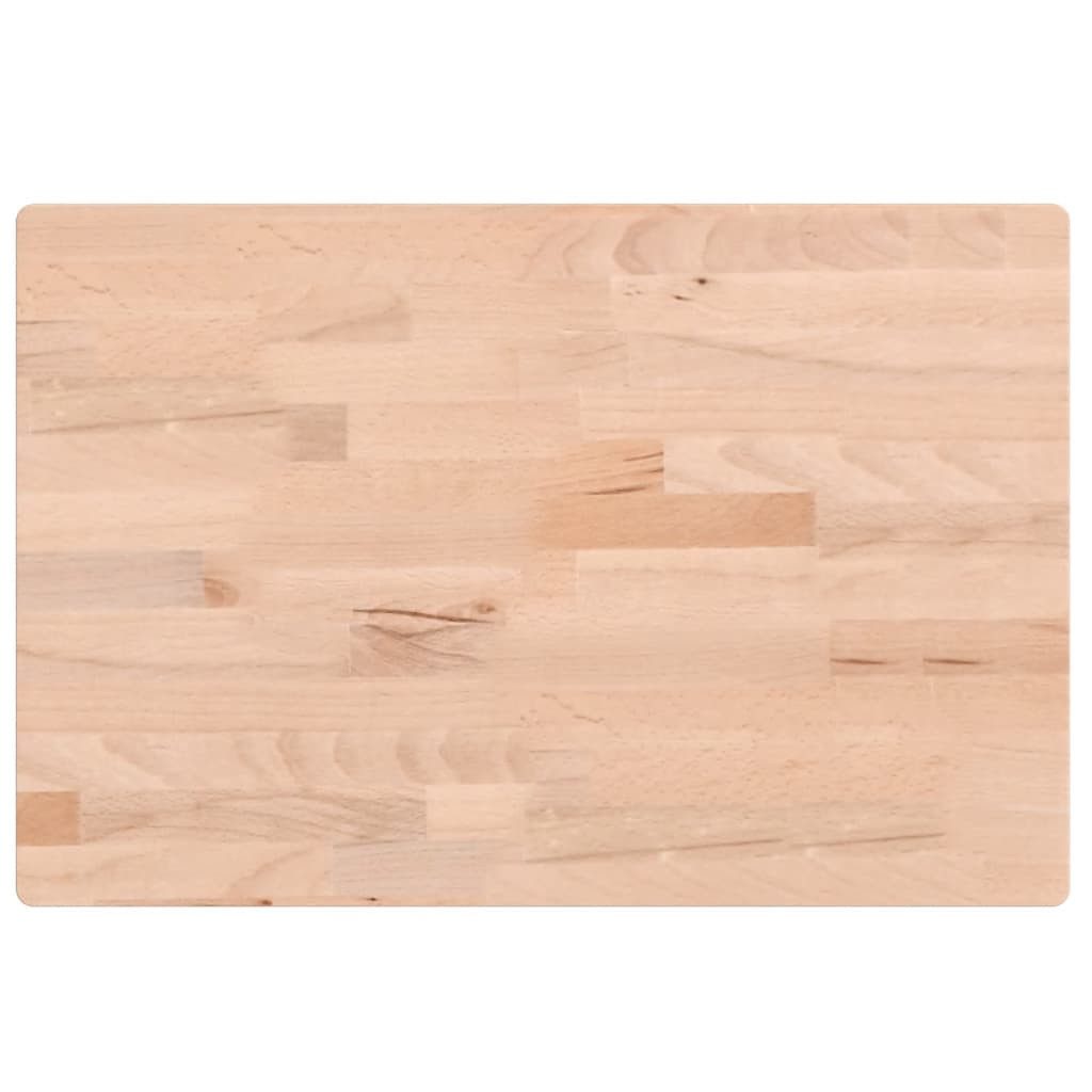 Tischplatte Tischplatte 60x40x2,5 cm Rechteckig Massivholz Buche