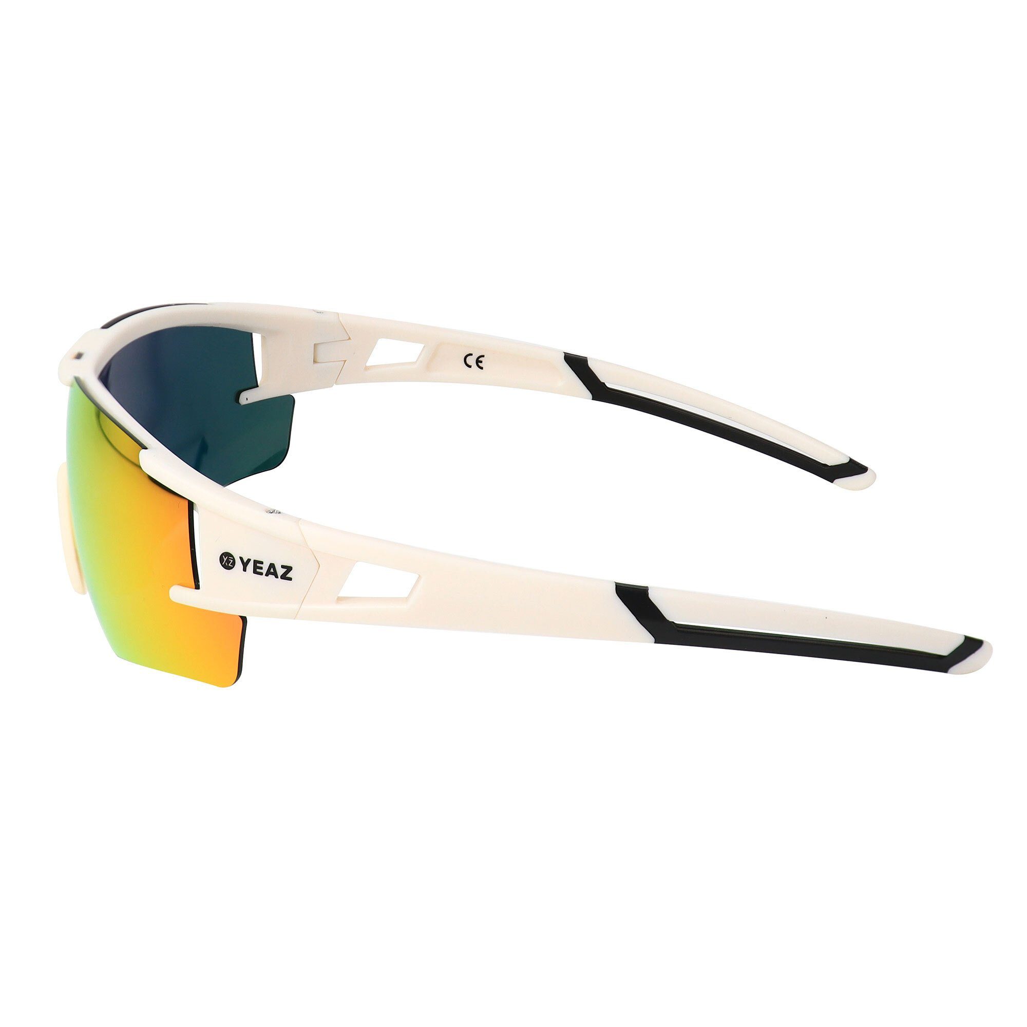 YEAZ Sportbrille SUNBLOW sport-sonnenbrille creme white/pink, Guter Schutz bei optimierter Sicht