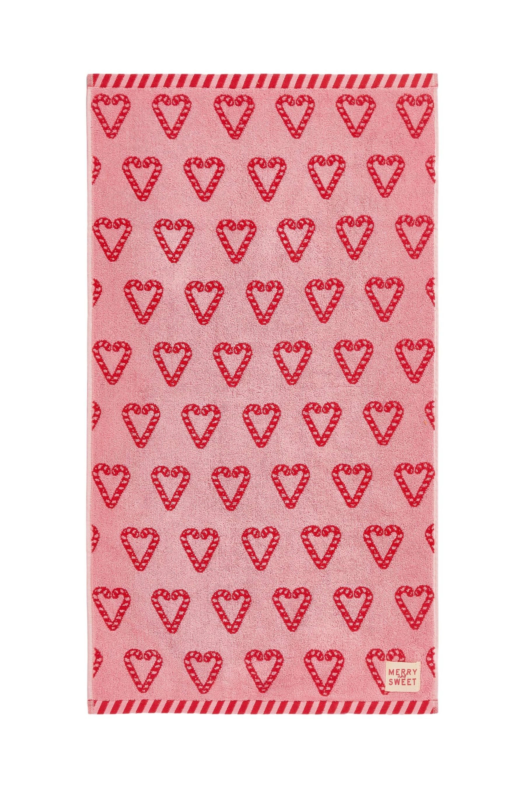 Next Handtuch Handtuch mit weihnachtlichem Zuckerstangenmotiv, (1-St) günstig online kaufen