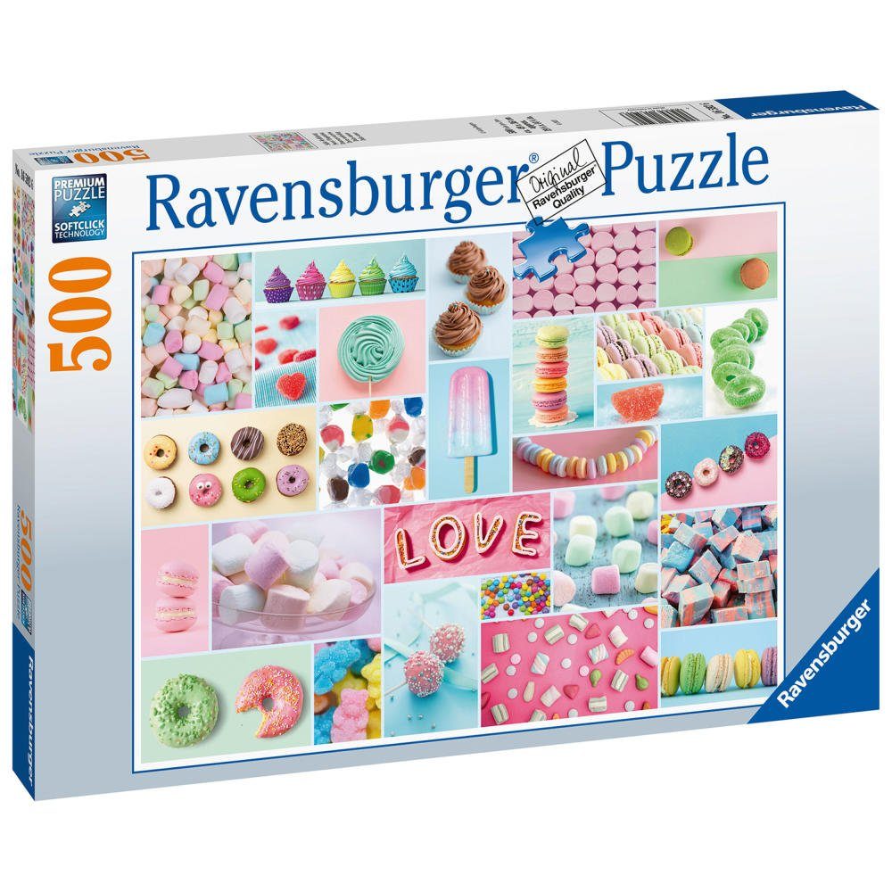 Puzzle Süße Versuchung 500 Teile, Ravensburger Puzzleteile