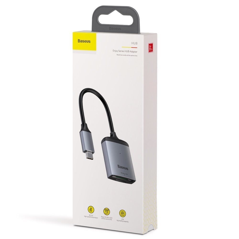 Baseus HUB-Adapter Enjoy-Serie Typ-C-zu-SD/TF-Kartenleser-Adapter USB-Adapter