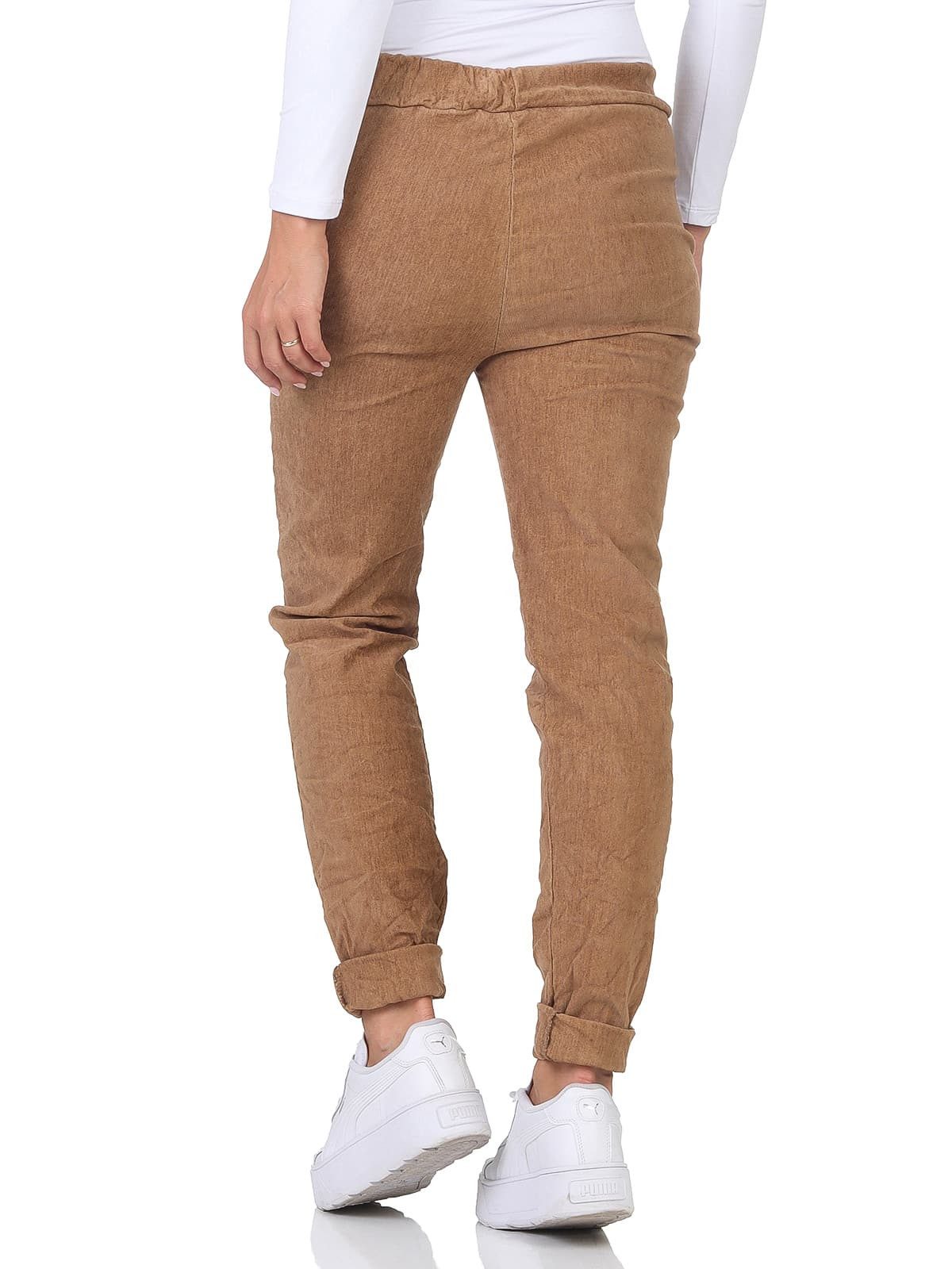 OriginalYou Cordhose Freizeithose Damen Feincord Stretch Chino dehnbarer Feincord, in großen Größen erhältlich – Bild 4 von 5