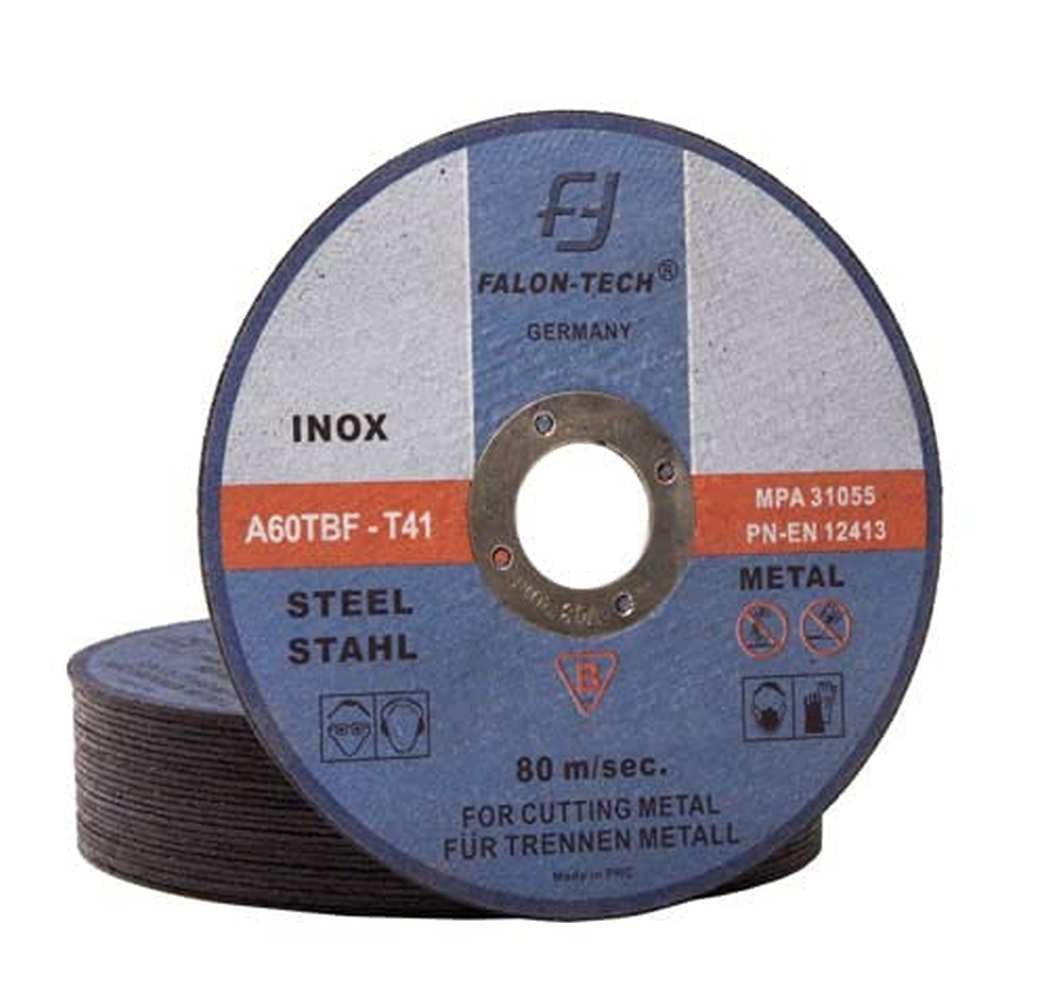 Falon-Tech Trennscheiben 10x Metalltrennscheiben Flexscheiben Stahl Edelstahl 230 x 2,5mm, (10-tlg)