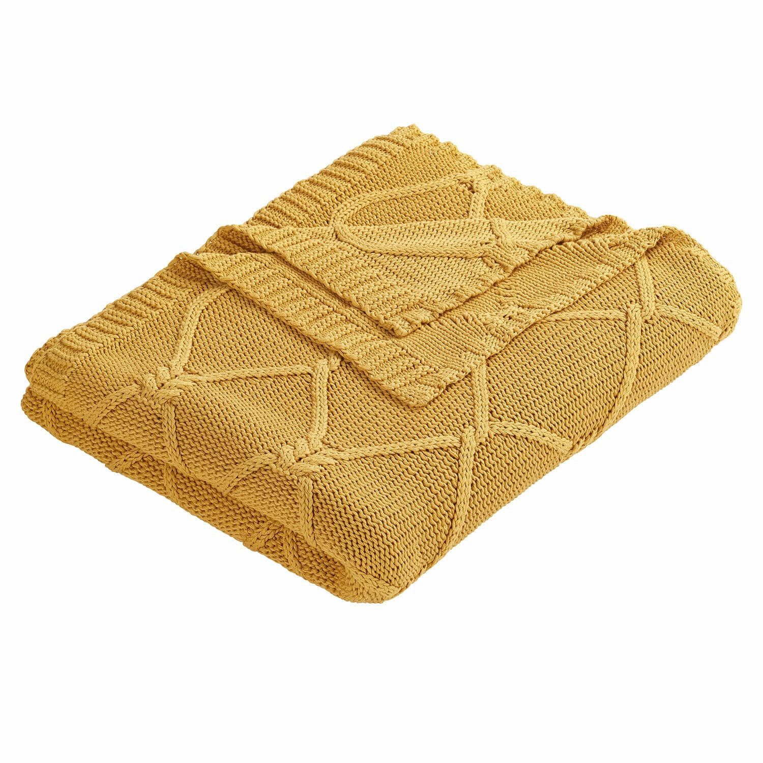 Tagesdecke Plaid Cresil gelb