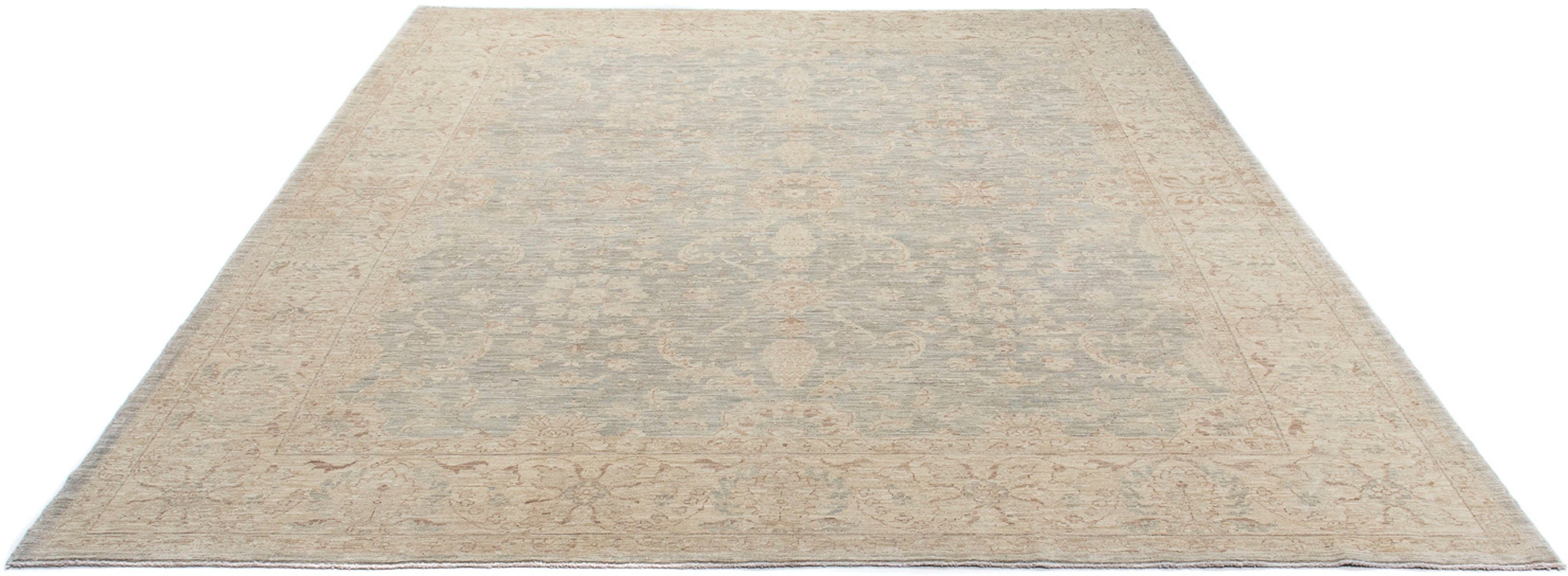 Orientteppich Täbriz - 296 cm Höhe: rechteckig, 10 - beige, mm, Wohnzimmer, morgenland, Zertifikat 252 x Einzelstück mit Handgeknüpft