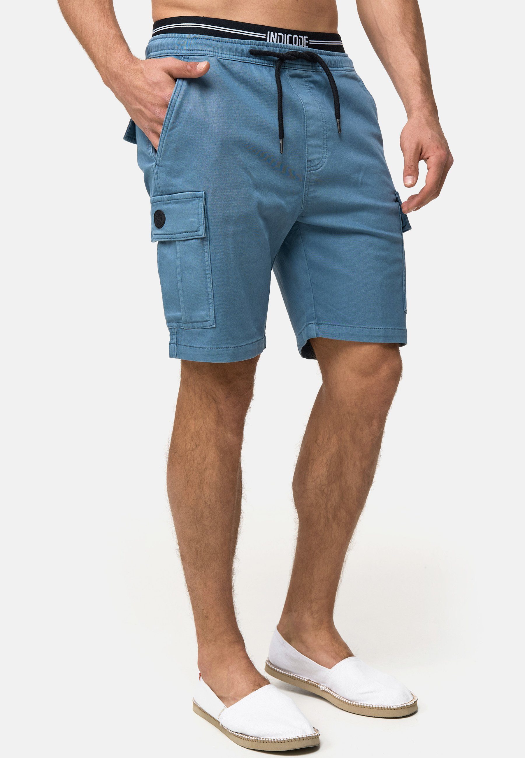 Indicode Jeansshorts Rudi aus elastischer Baumwoll-Qualität günstig online kaufen