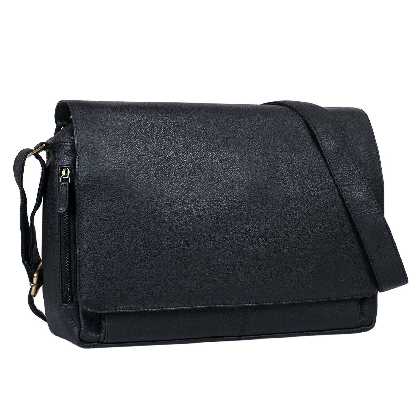 STILORD Laptoptasche "Tom" Vintage Leder Umhängetasche