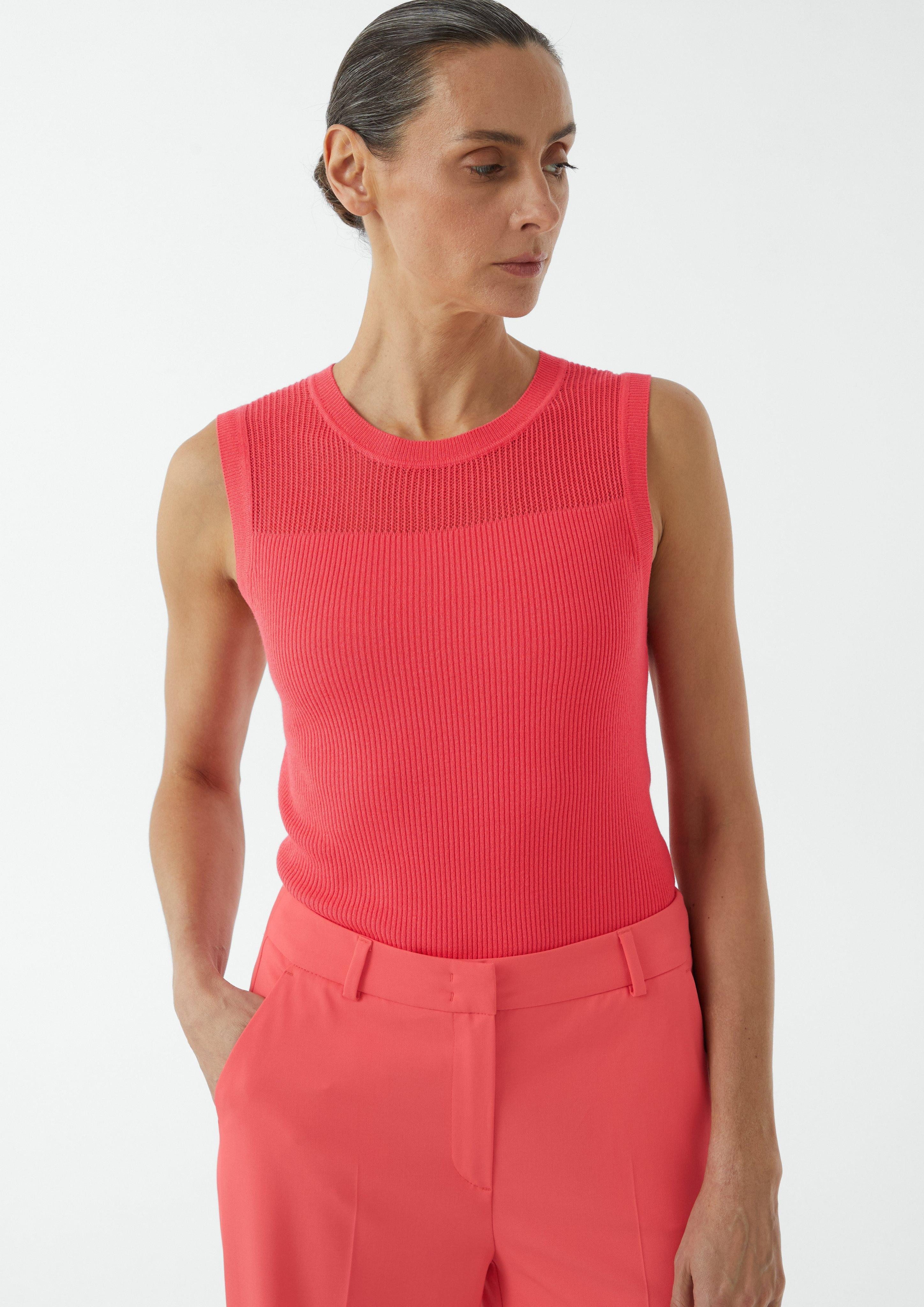 Comma Pullunder Weiches Stricktop im Slim günstig online kaufen