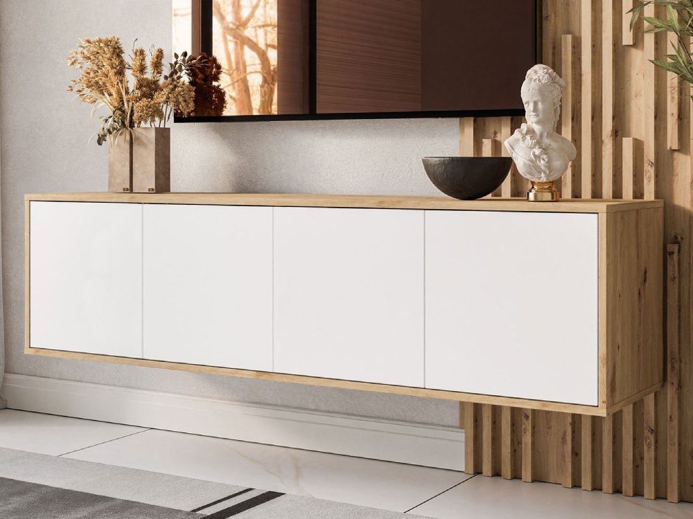 ALLHOUSE24 Lowboard MANDY Artisan Eiche - Wand & Standmontage, Fernsehtisch günstig online kaufen