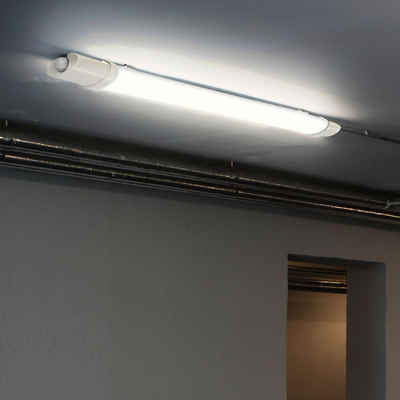 etc-shop LED Deckenleuchte, Leuchtmittel inklusive, Neutralweiß, Garagenlampe LED Wannenlampe Feuchtraumleuchte 60 cm Wannenleuchte