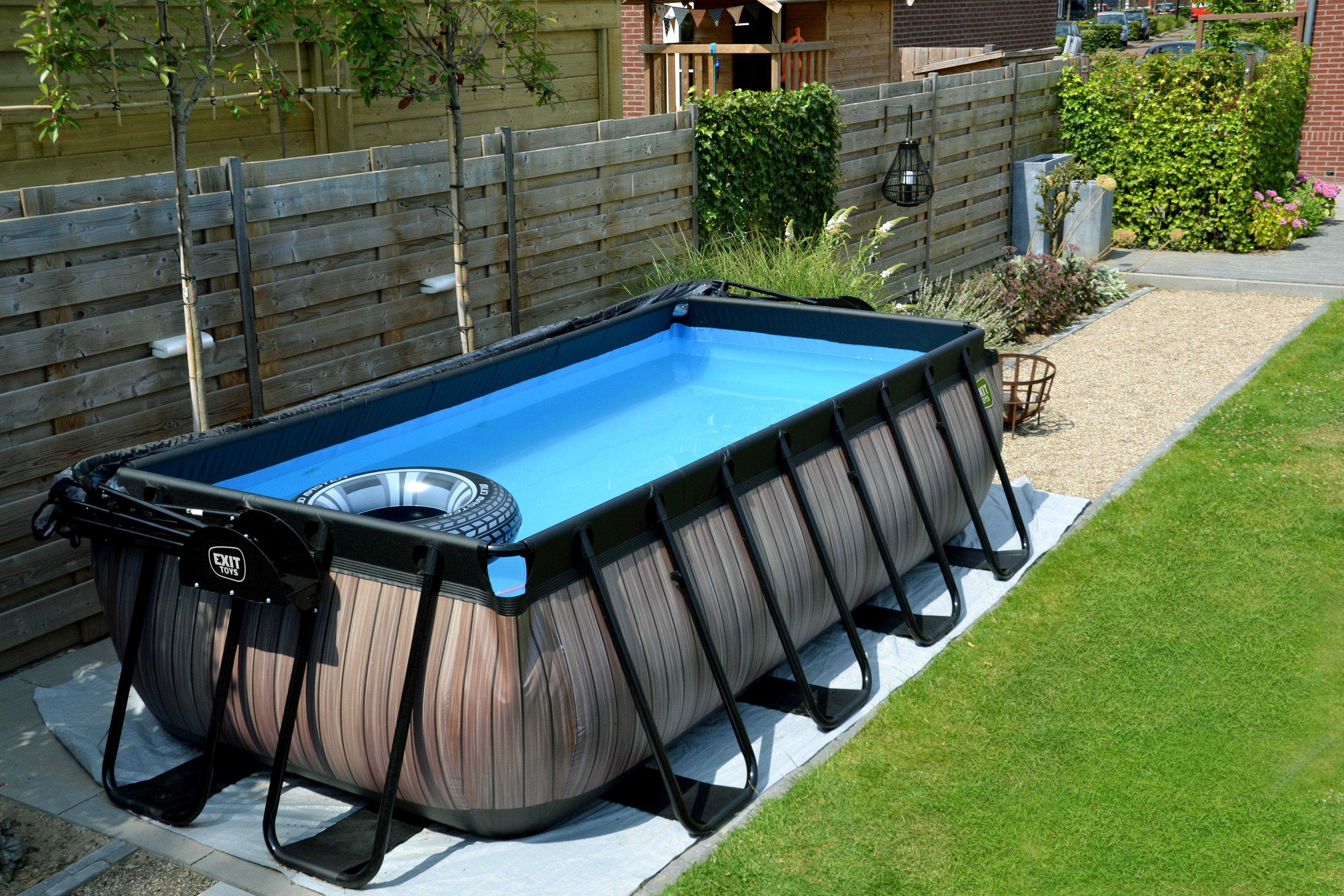 EXIT Framepool inkl. multifunktionaler Poolabdeckung (Set, günstig online kaufen