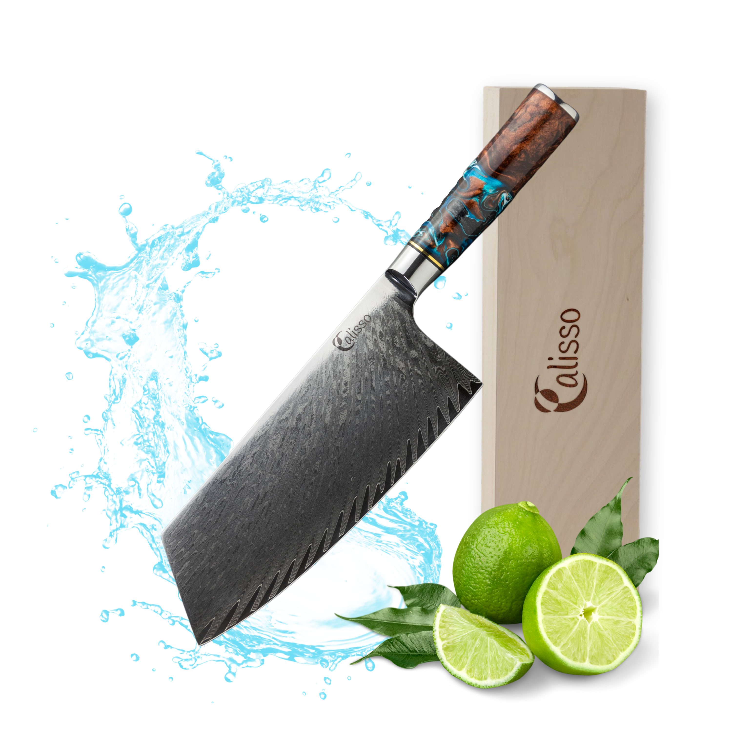 Calisso Тесак Sodalite Line Chai Dao Chinesisches Кухонные ножи