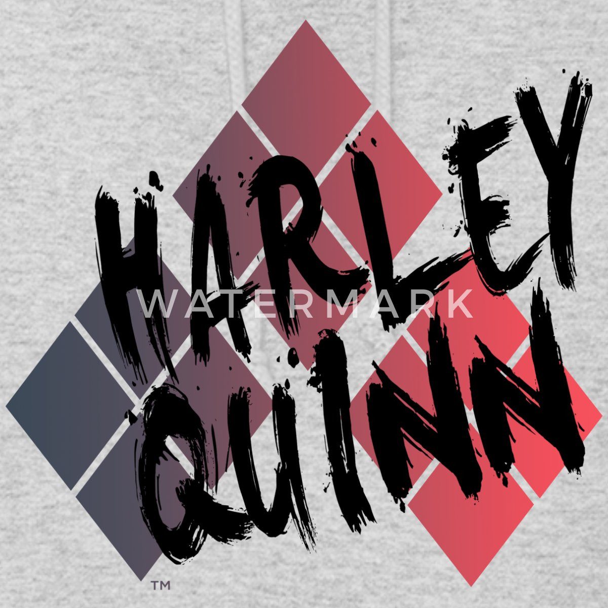 Spreadshirt Hoodie Harley Quinn Rautenmuster Damen Hoodie (1-tlg)