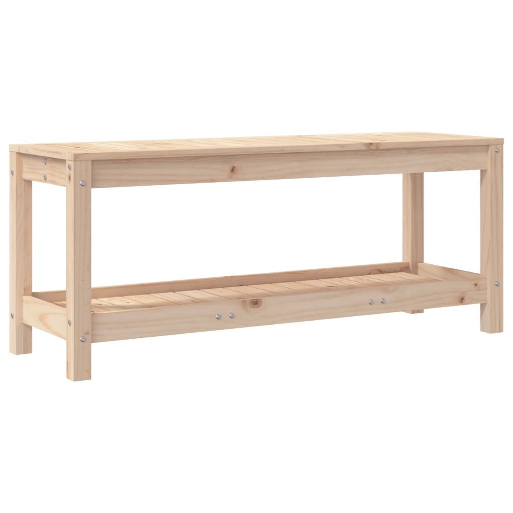 furnicato Gartenbank 108x35x45 cm Massivholz Kiefer (1-St)