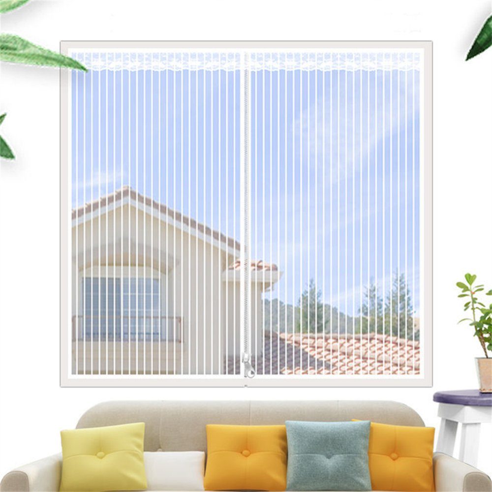 Rouemi Insektenschutz-Vorhang Fliegengitter-Insektenvorhang mit Reißverschluss Reinigung einfache