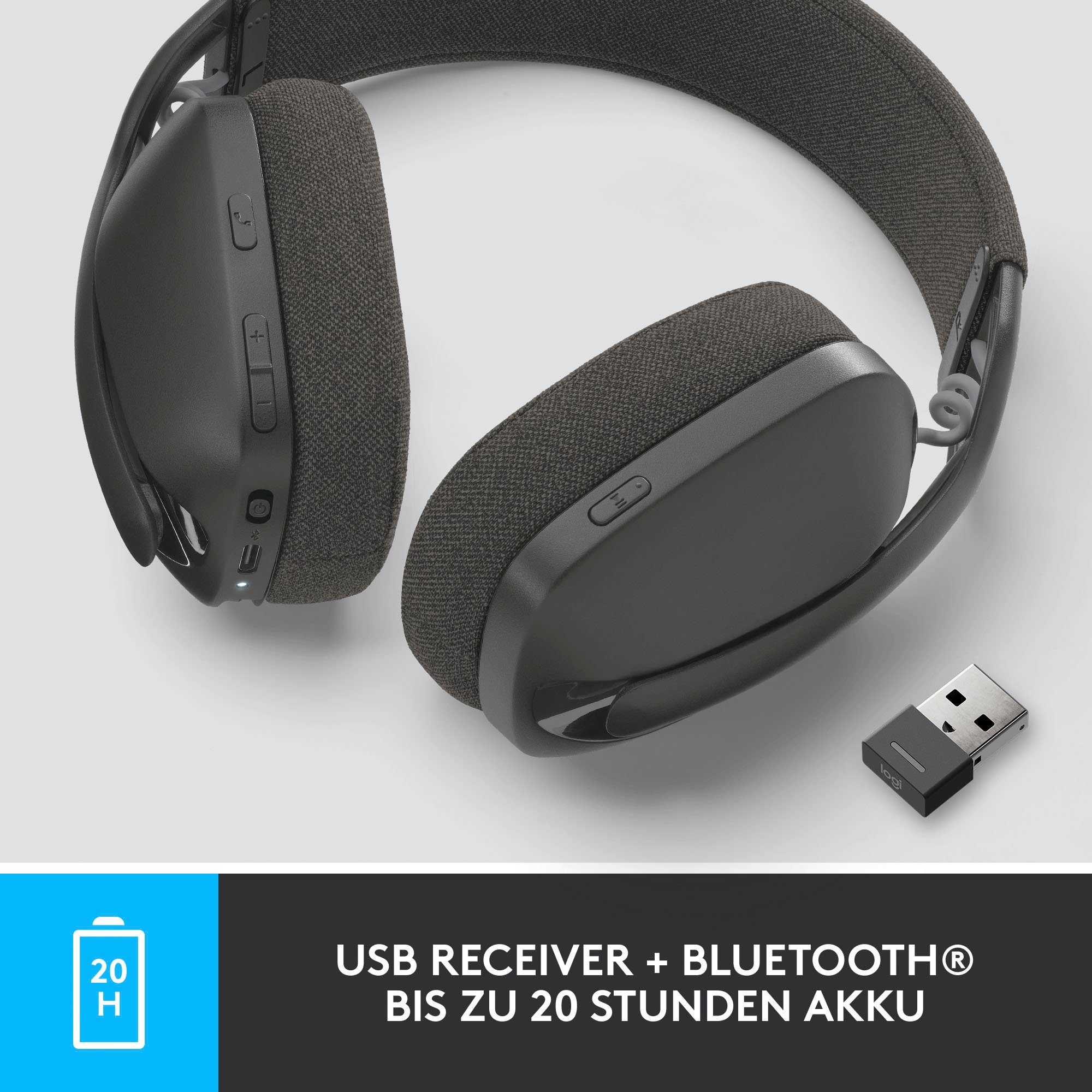 Freisprechfunktion, Bluetooth) Vibe (ANC), Cancelling Logitech Zone (Active Gaming-Headset 125 Noise