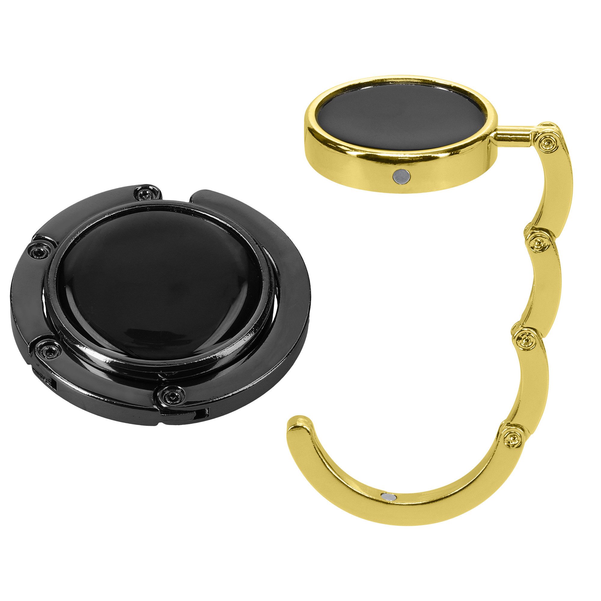 Taschen-Halterung kwmobile Tisch Handtaschenhalter Haken - 2x Faltbare Antirutsch