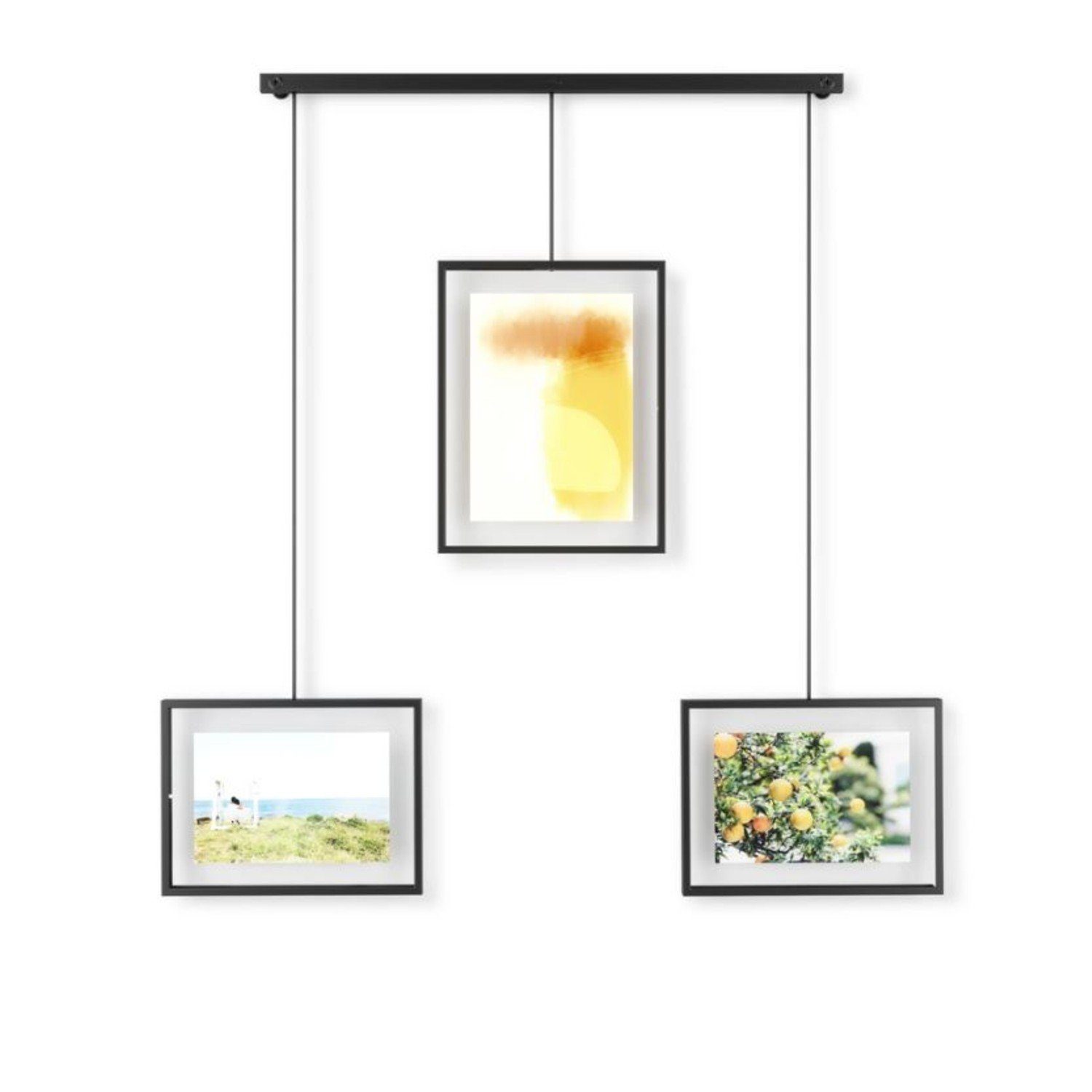 Umbra Bilderrahmen Collage Bilder-Display Exhibit 3er-Set schwarz