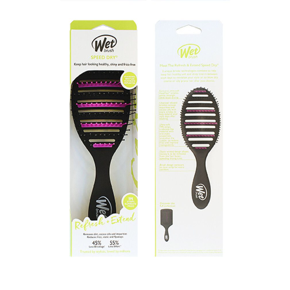 The Wet Brush Haarbürste Perie pentru par Wet Brush Speed Dry Professional Charcoal Infused