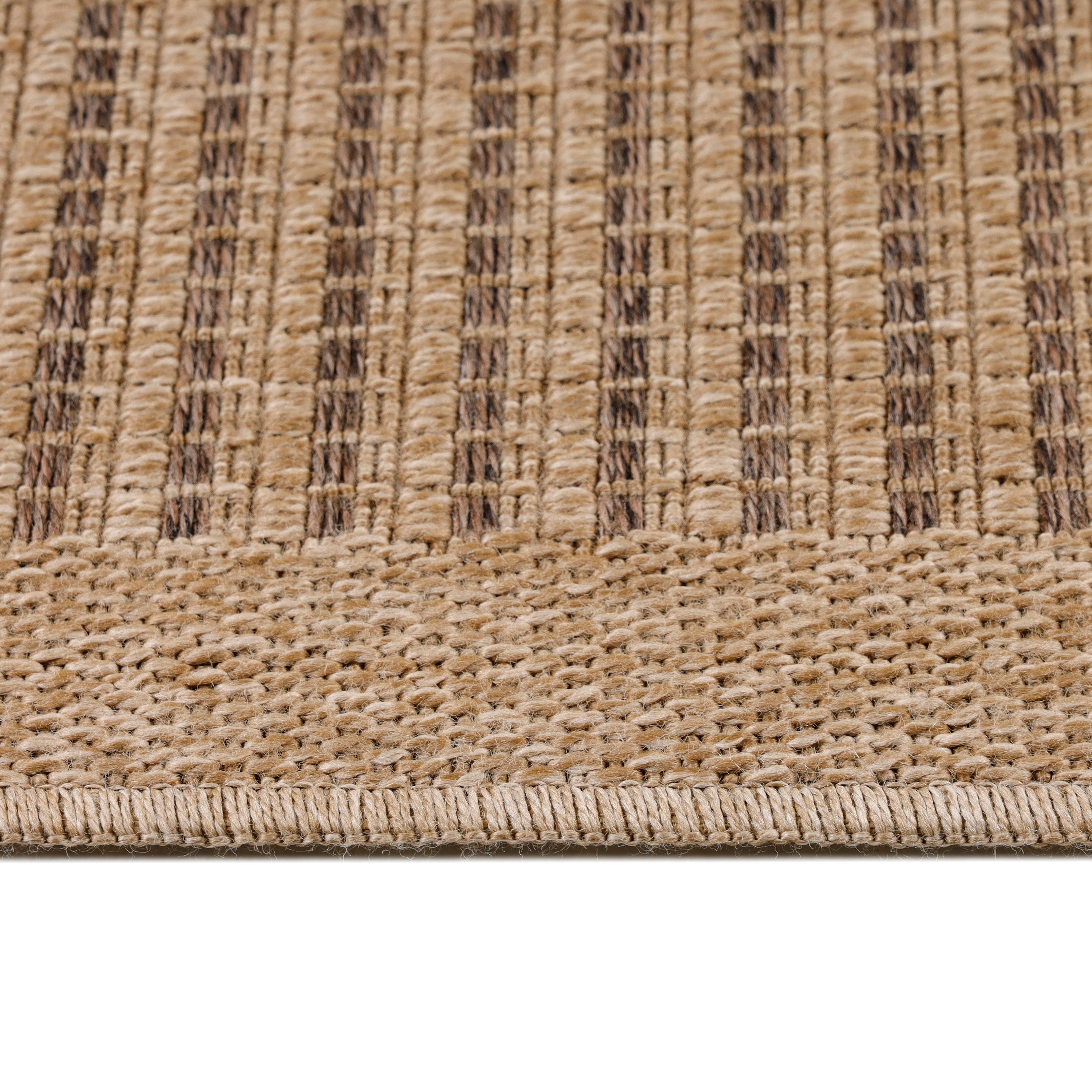 Carpettex Outdoorteppich Vintage Design, Läufer, Höhe: 5 mm, Outdoor Teppich Vintage Design Natur Optik für Küche Balkon Terrasse