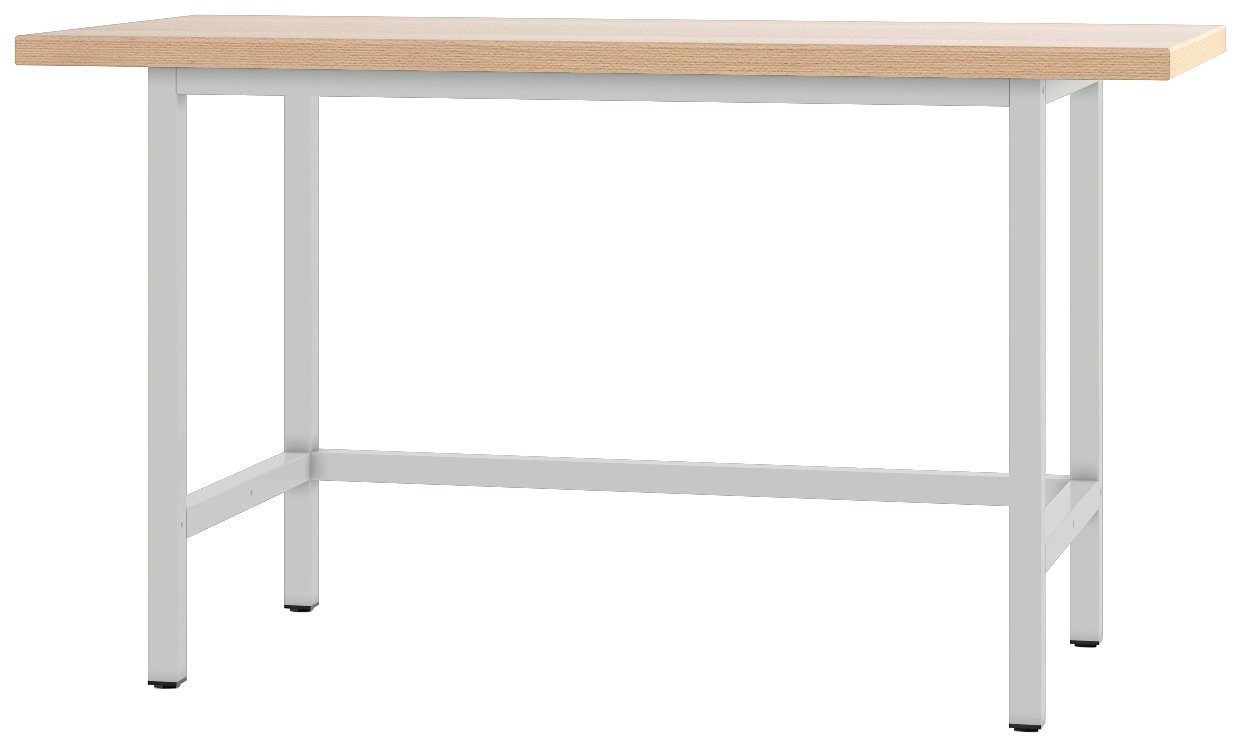 kommen einer nach dem anderen! PADOR Werkbank 21 WT, L/T/H: grau 150x70x85,5 cm