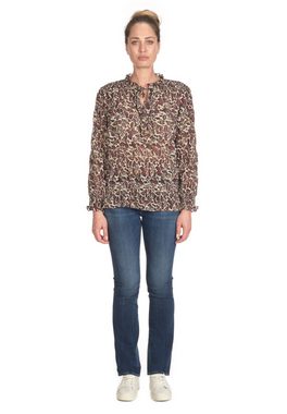 Le Temps Des Cerises Klassische Bluse JANEK mit stylischem Animal-Print