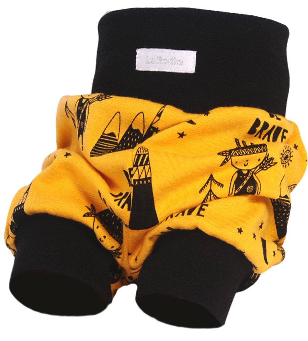 Shorts Baby Sommer Pumphose in Senfgelb kurze Hose für Babys und Kinder