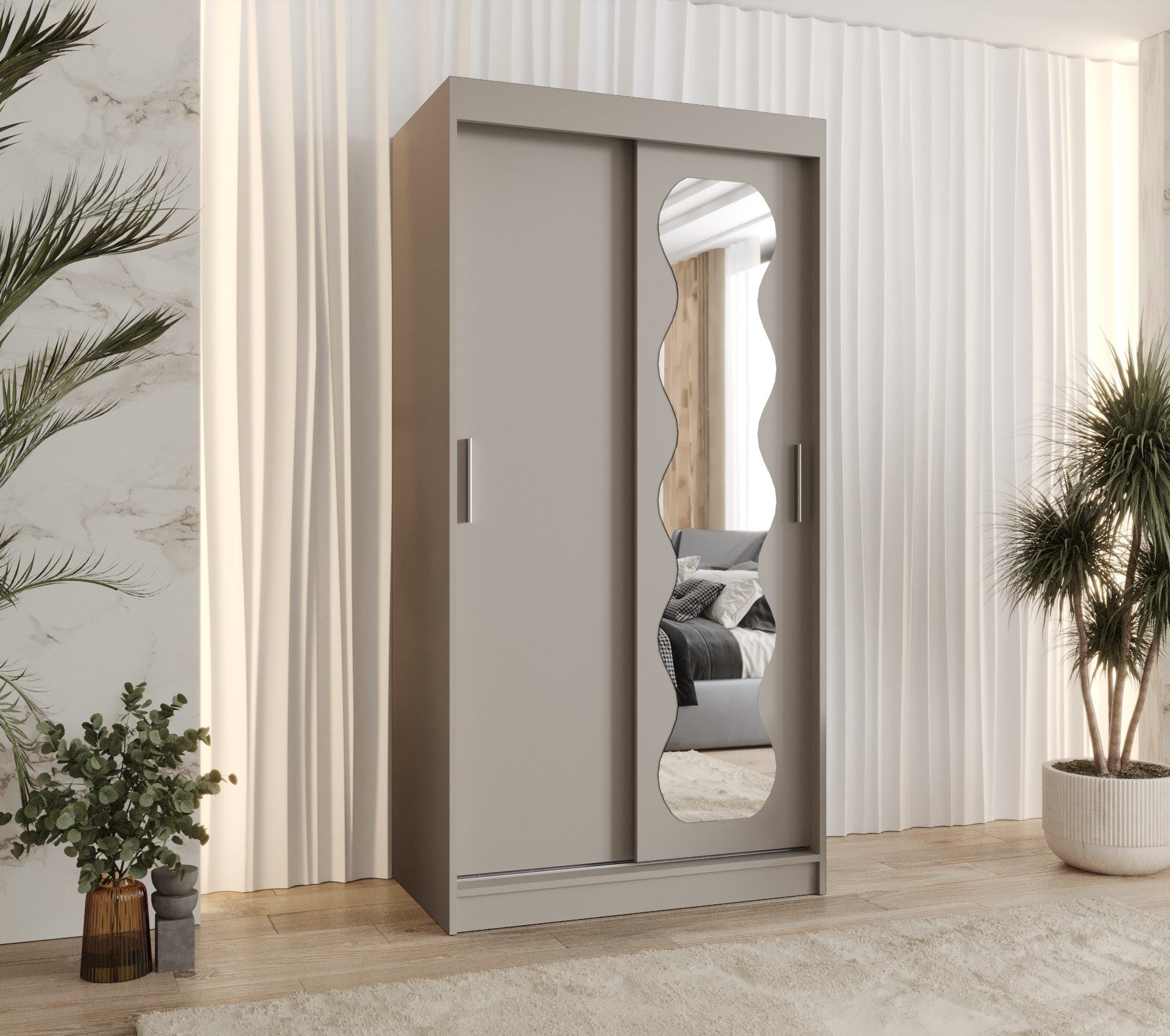 ABIKS MÖBEL Schwebetürenschrank SPOTI Schlafzimmerschrank, mit günstig online kaufen