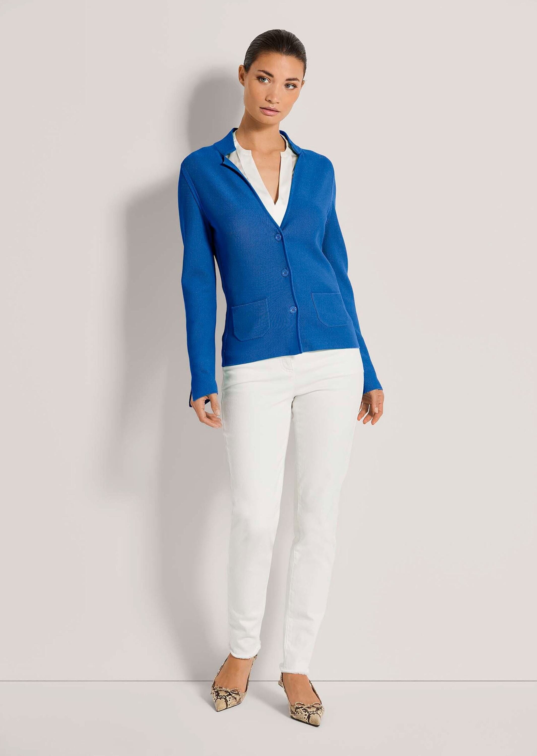 MADELEINE Strickjacke Schlanker Strickblazer mit langen günstig online kaufen