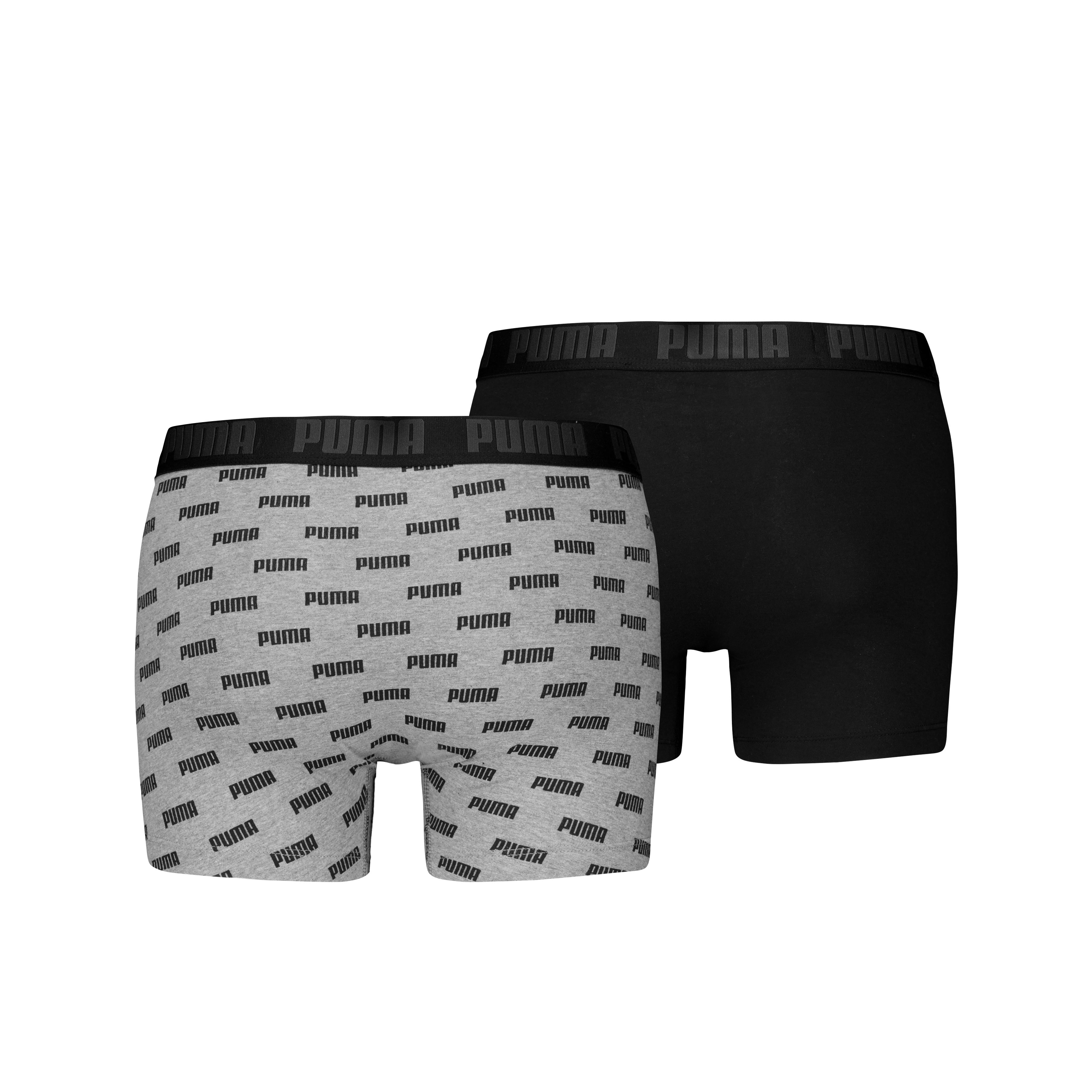 PUMA Boxershorts PUMA MEN EVERYDAY LOGO PRINT BOXERS 2P (Packung, 2er Pack) mit Allover Puma Druck – Bild 3 von 5