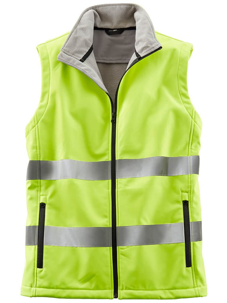 Terrax Workwear Warnweste Herren Warnschutzweste Arbeitsweste Softshell mit günstig online kaufen