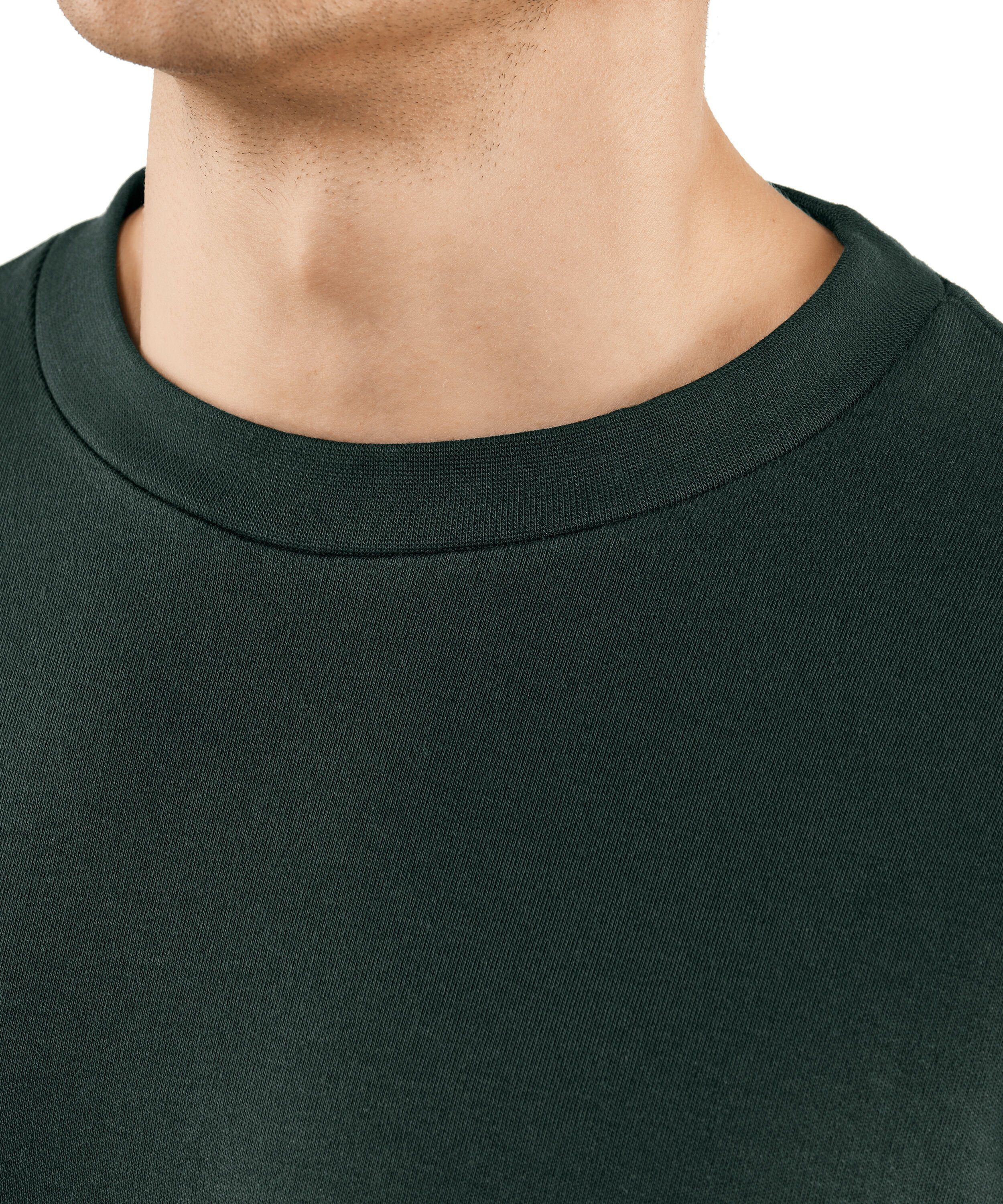 FALKE Langarmshirt (1-tlg) aus hochwertiger (7454) Pima-Baumwolle thyme
