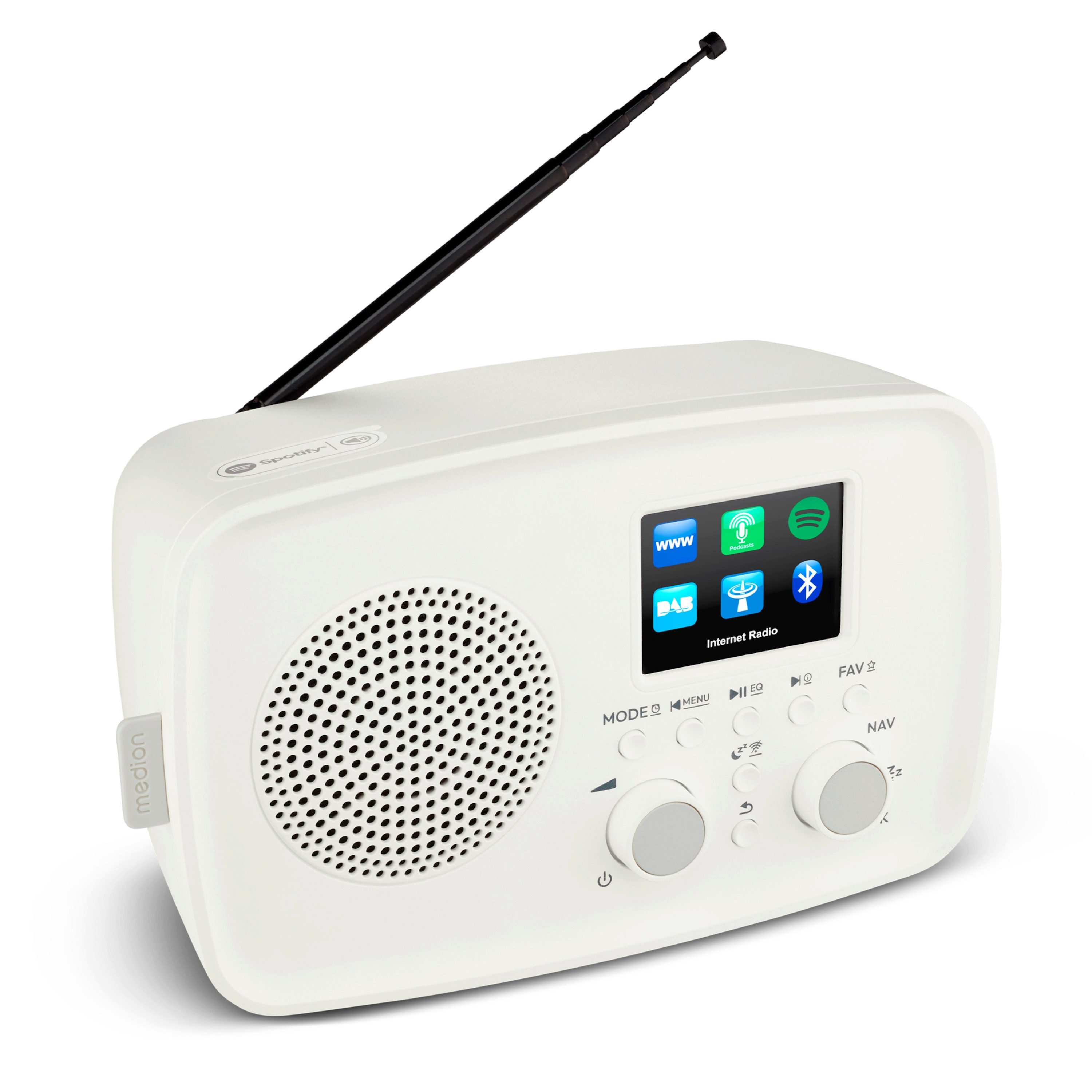 Medion® LIFE Internetradio IRE-1 (MD89318) Radio (Digitalradio (DAB), 5 W, DAB+/UKW-Empfang, Senderspeicher, 5 Watt (RMS)