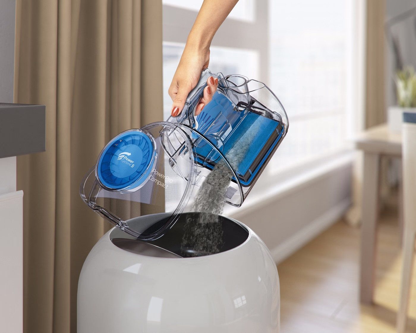 Philips Bodenstaubsauger FC9334/09 PowerPro Compact, 900 W, Bagless Staubbehälter